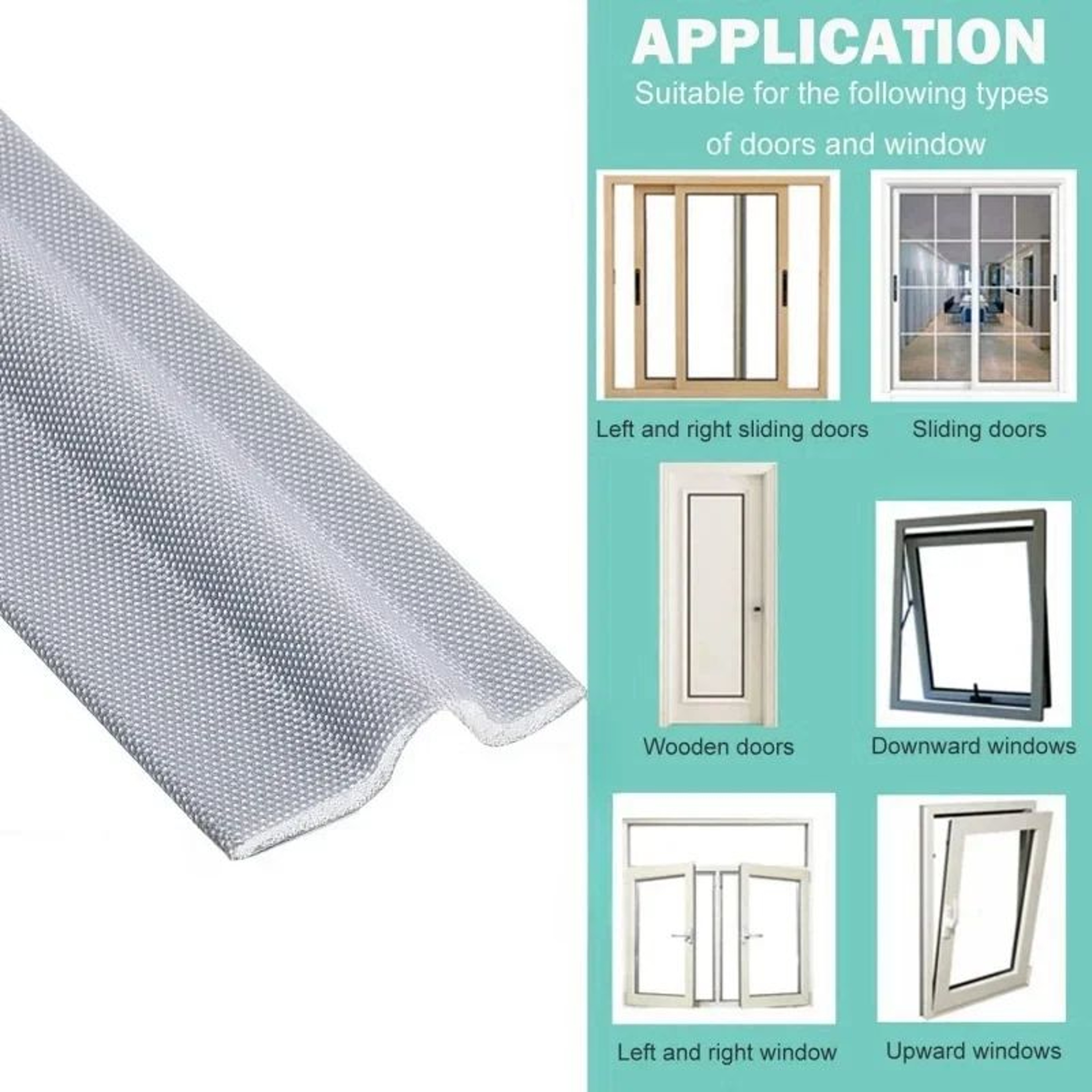 EnergyGuard SelfAdhesive Foam Weather Seal Strip 203040 M  Sliding Door  Window Gap Filler 5