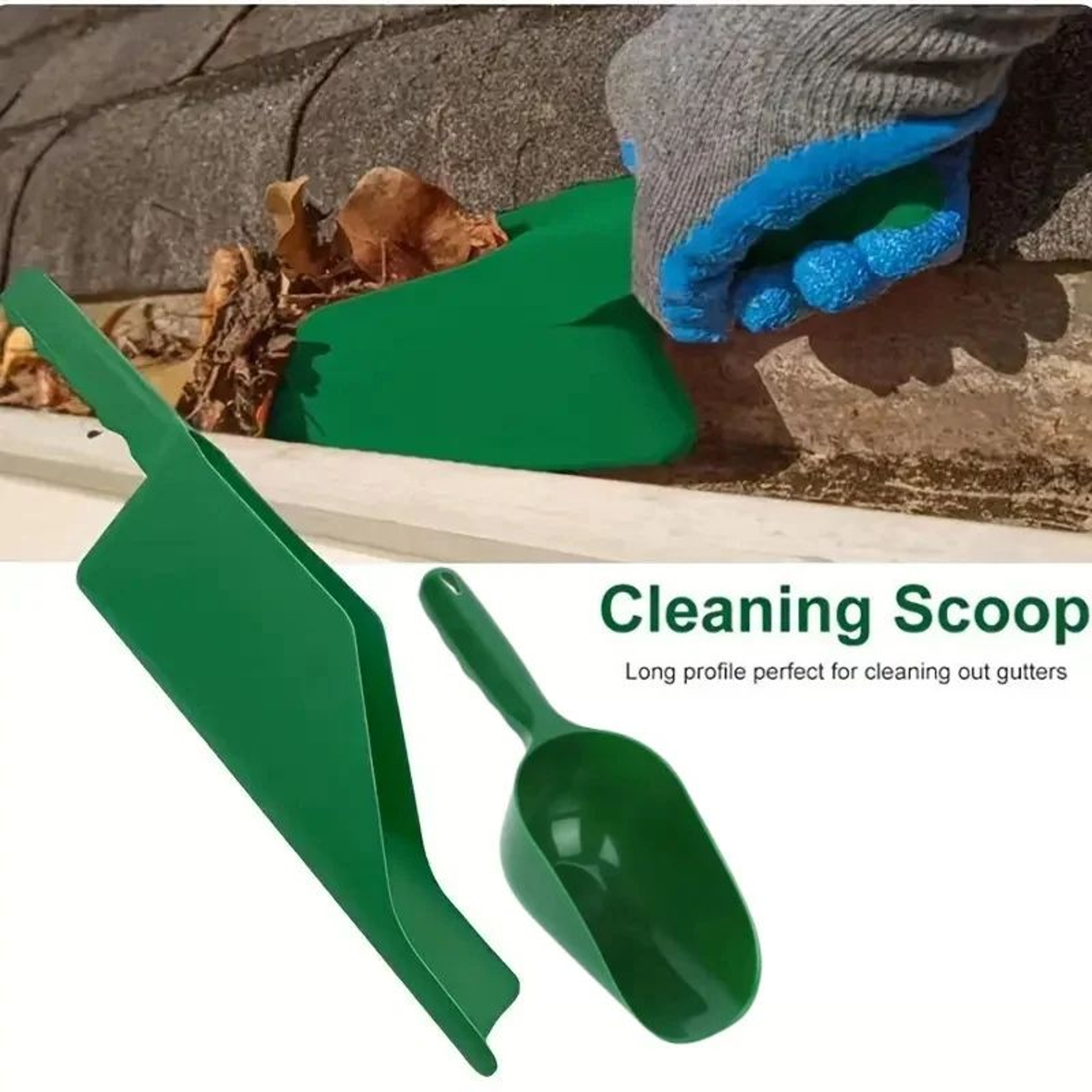 Getter LargeCapacity Gutter Scoop  HeavyDuty Gutter Cleaning Shovel  Leaf Debris Removal Tool 0