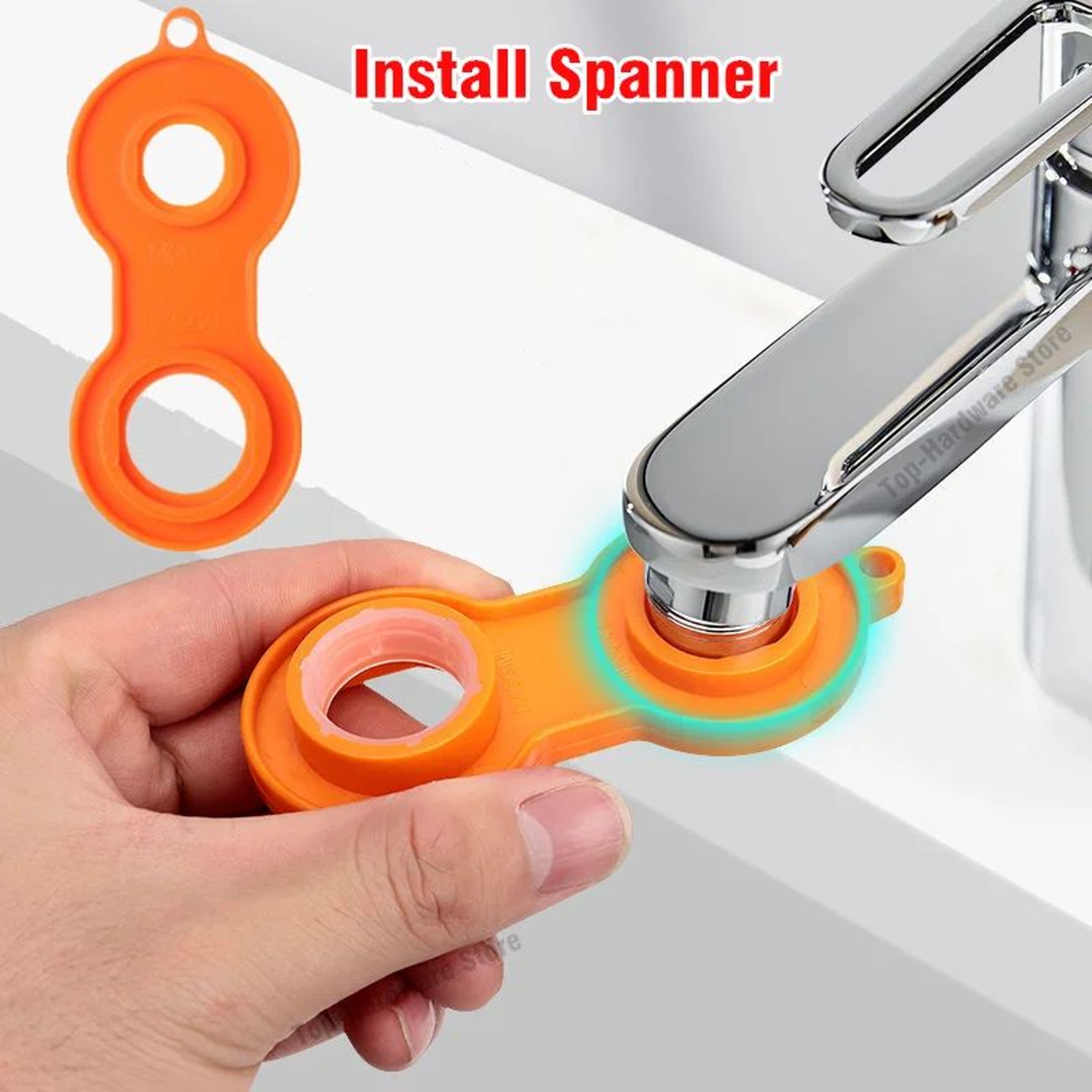 Universal 1080 Rotation Metal Faucet Sprayer Head  Kitchen  Bathroom Extender Nozzle 11