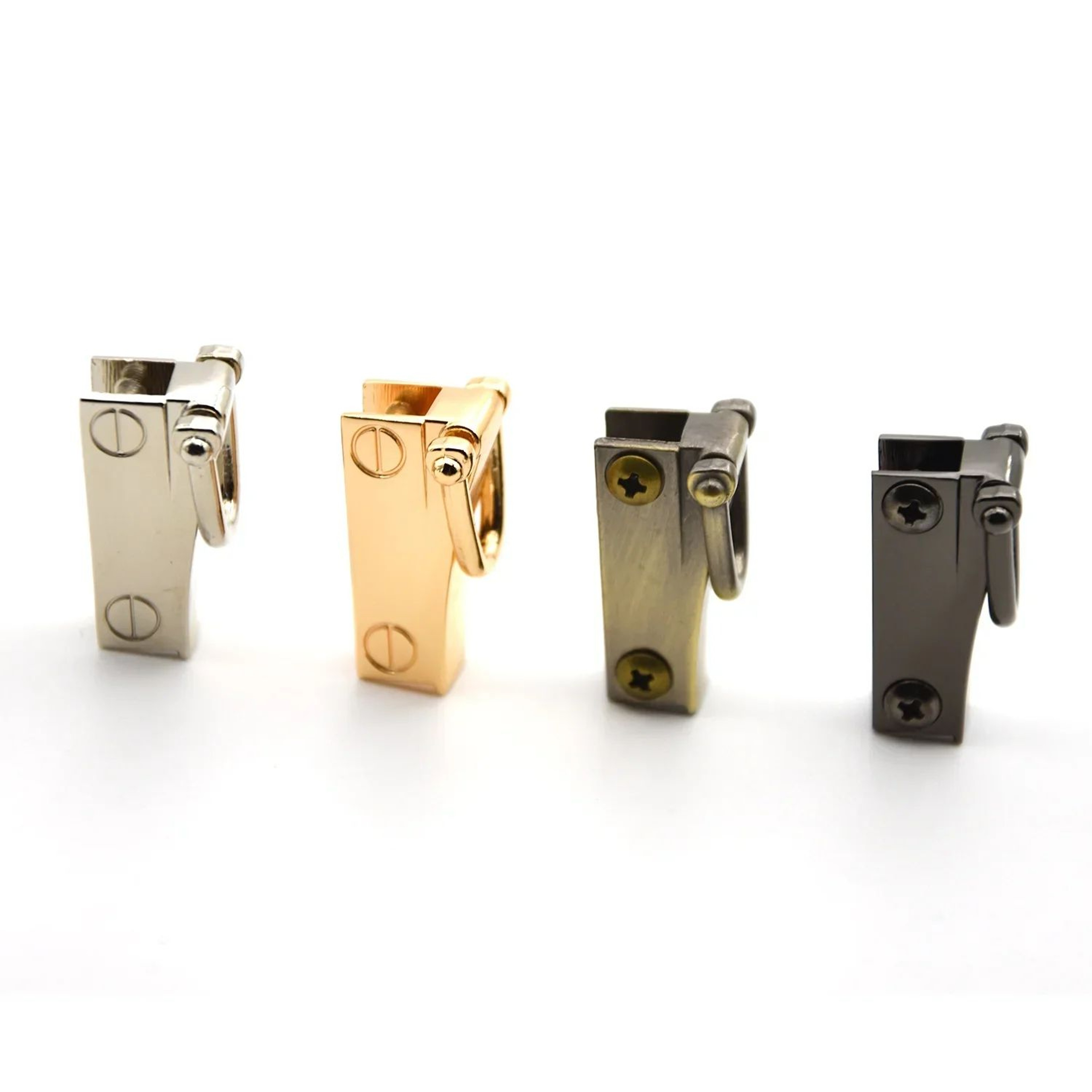 Metal SideClip DRing Bag Buckle Connector 2 Pcs  Durable Purse Hardware For DIY Bags  Strap Replace 1