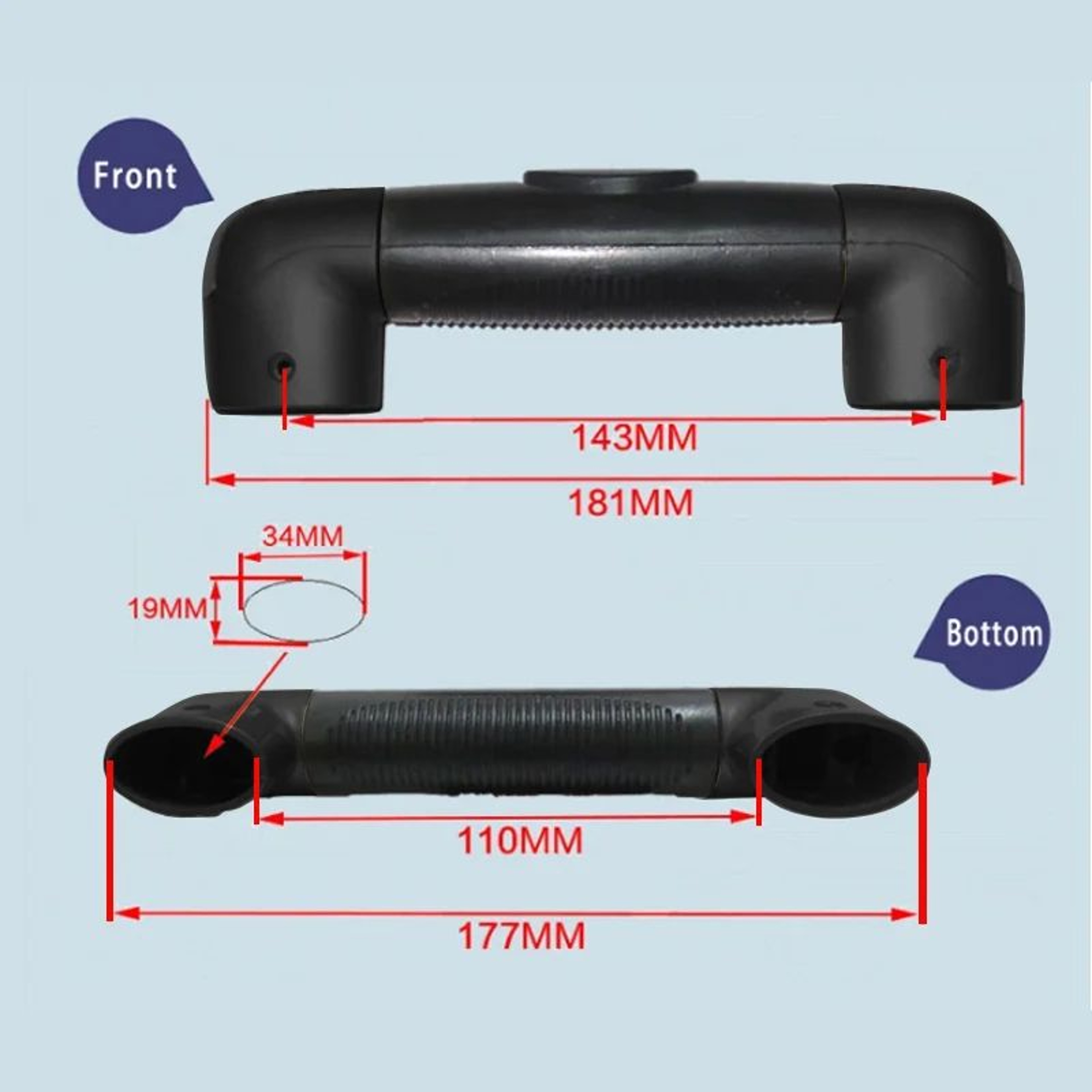 Universal Luggage Replacement Handle  Durable Suitcase Carry Replacement Grip 6