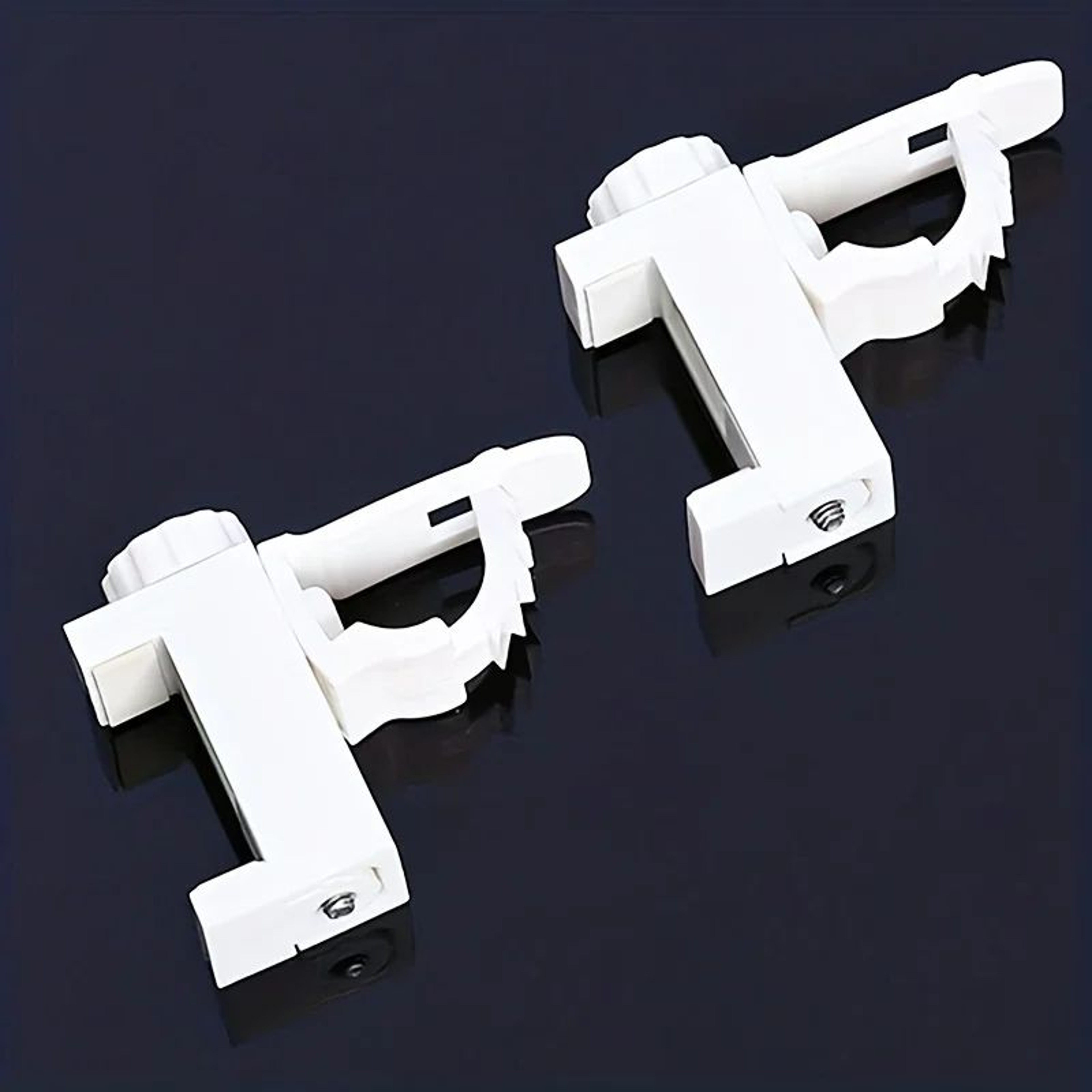 SpaceSaving NoDrill Curtain Rod Bracket Set 6