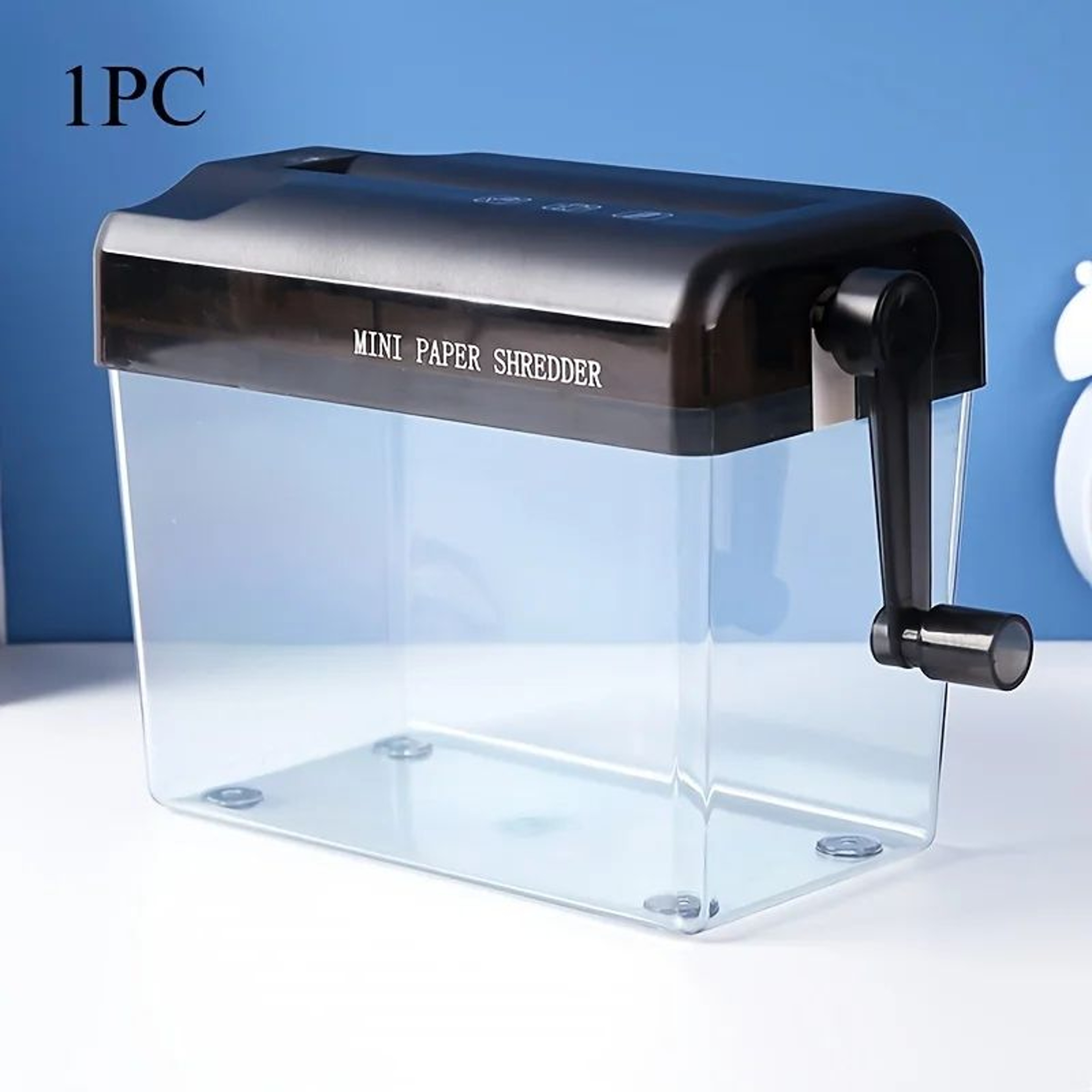 Compact CrossCut Paper Shredder For A4A6 Documents  Manual Quiet  SpaceSaving Office Shredder 6