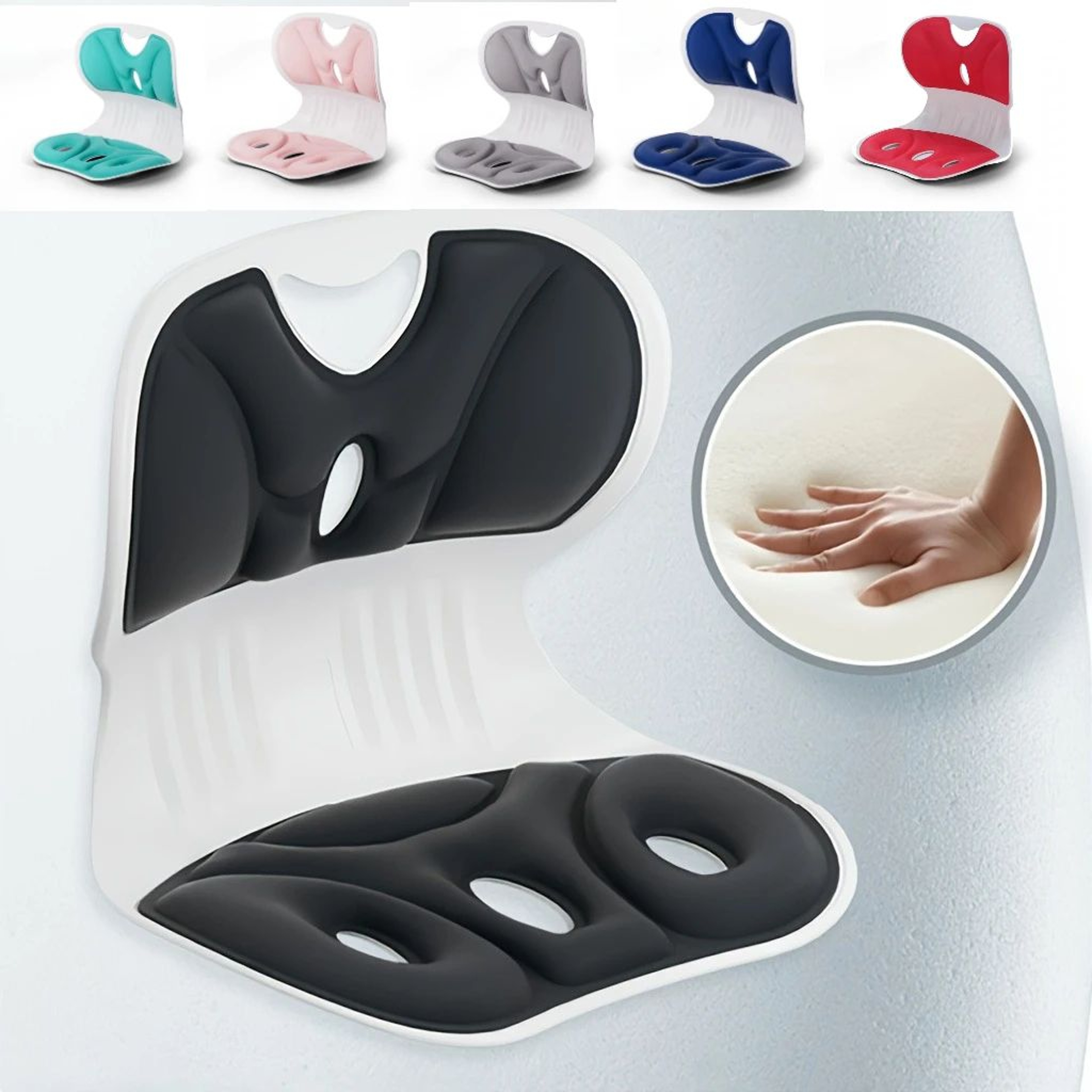 ErgoComfort Lumbar Support Pillow For AllDay Back Relief 0