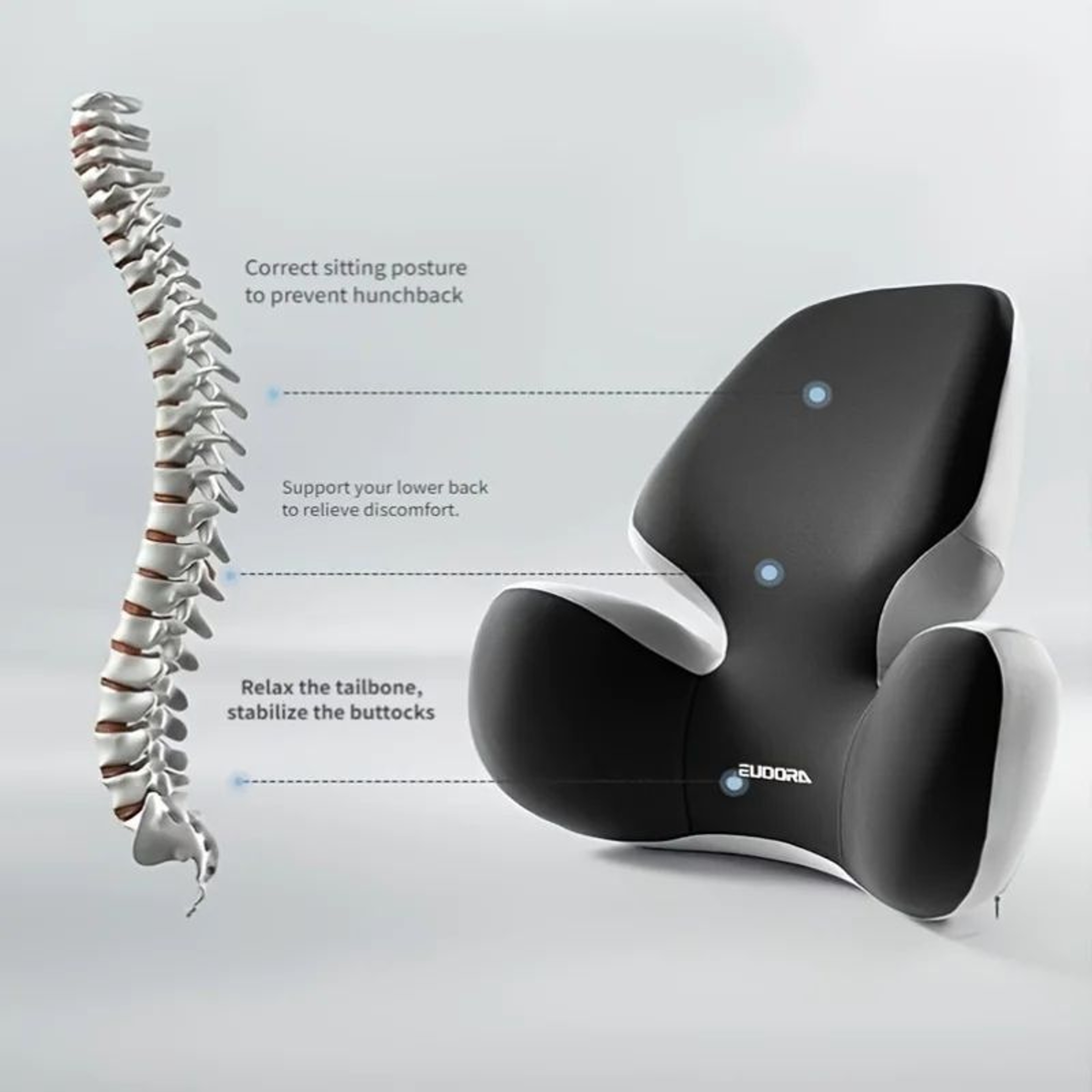 ComfortRide Lumbar Support Cushion  Premium Car  Office Back Support 6