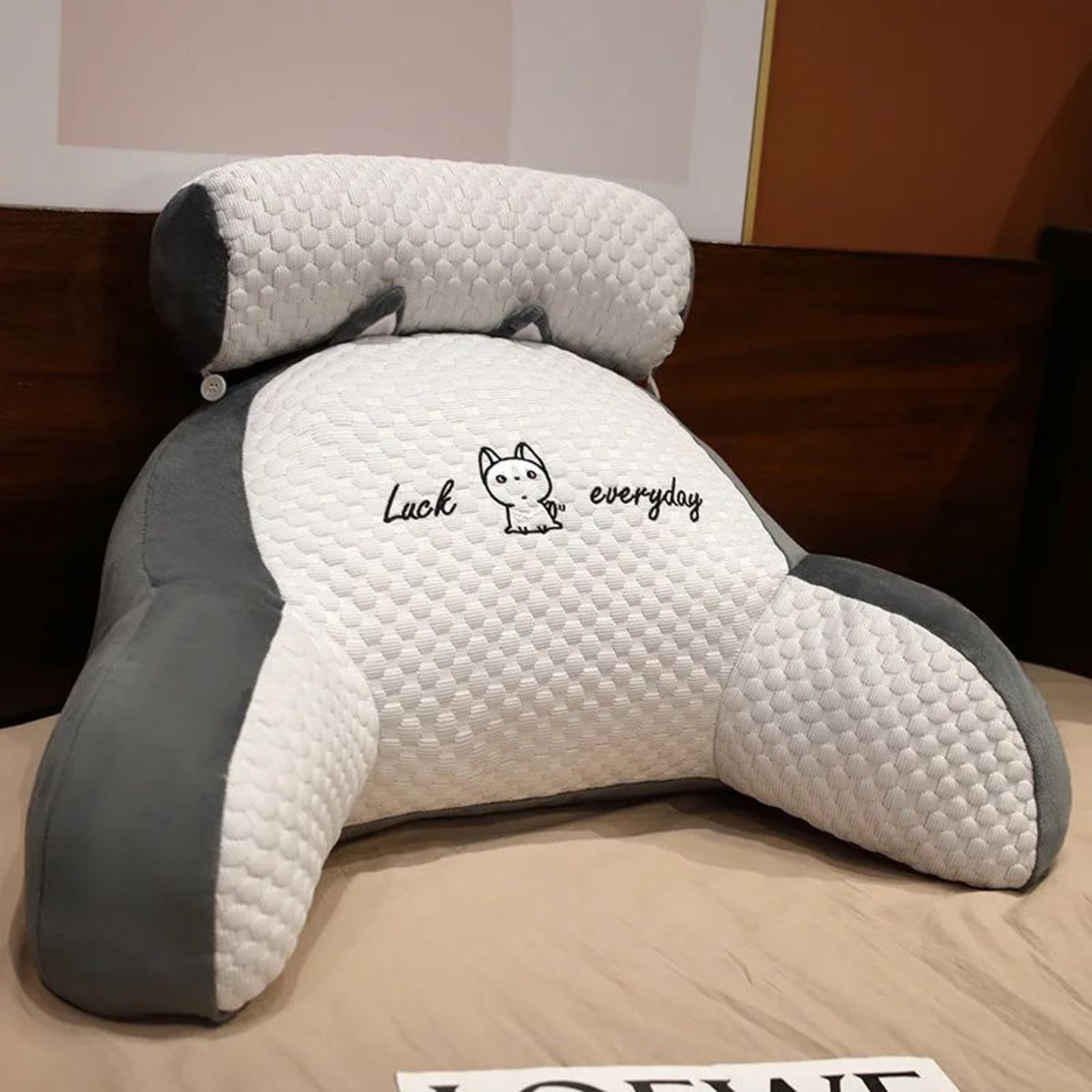 ErgoRest Adjustable Reading Pillow With Lumbar Support 7