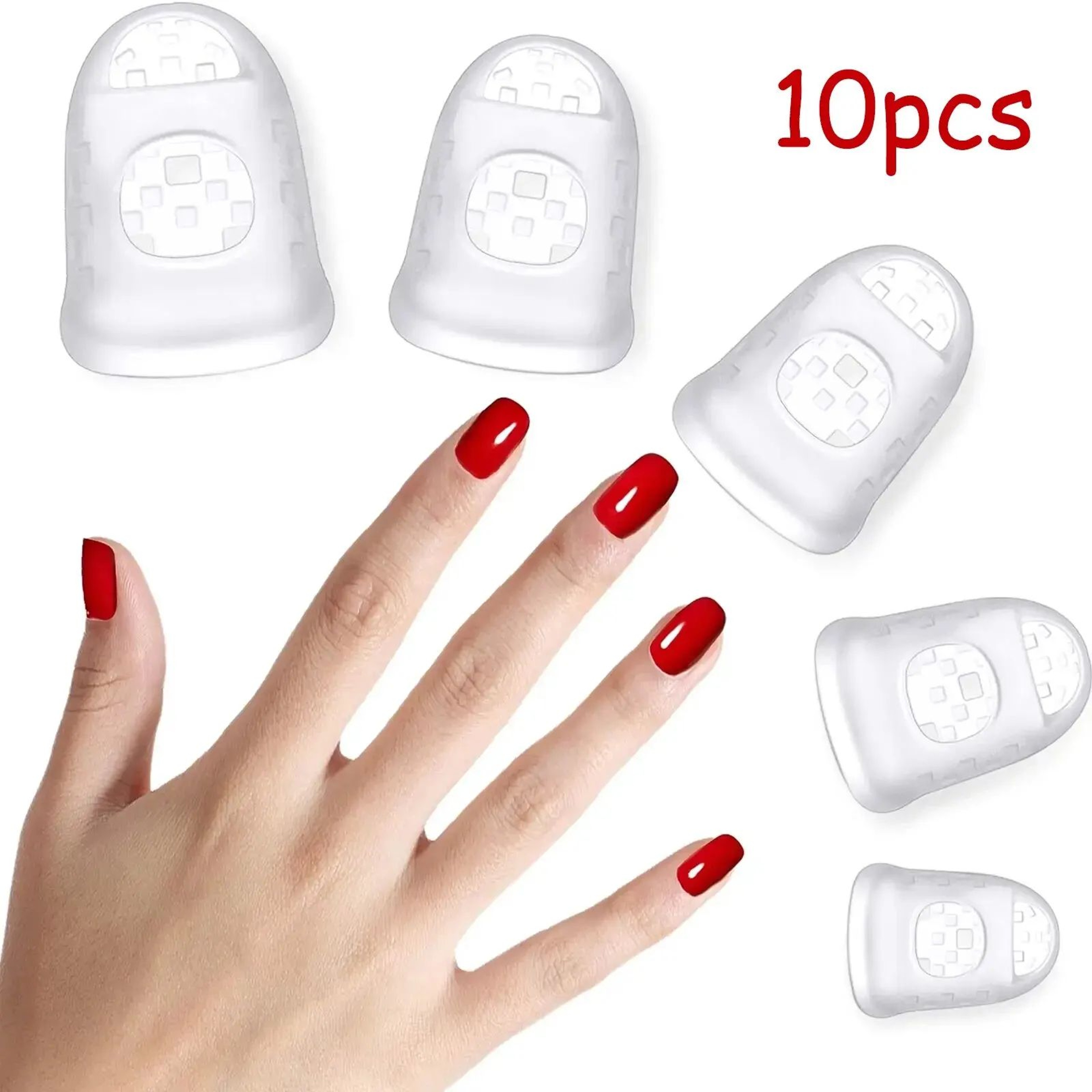 Silicone Guitar Finger Protectors Set  Comfortable AntiSlip Fingertip Guards For PainFree Playing 0