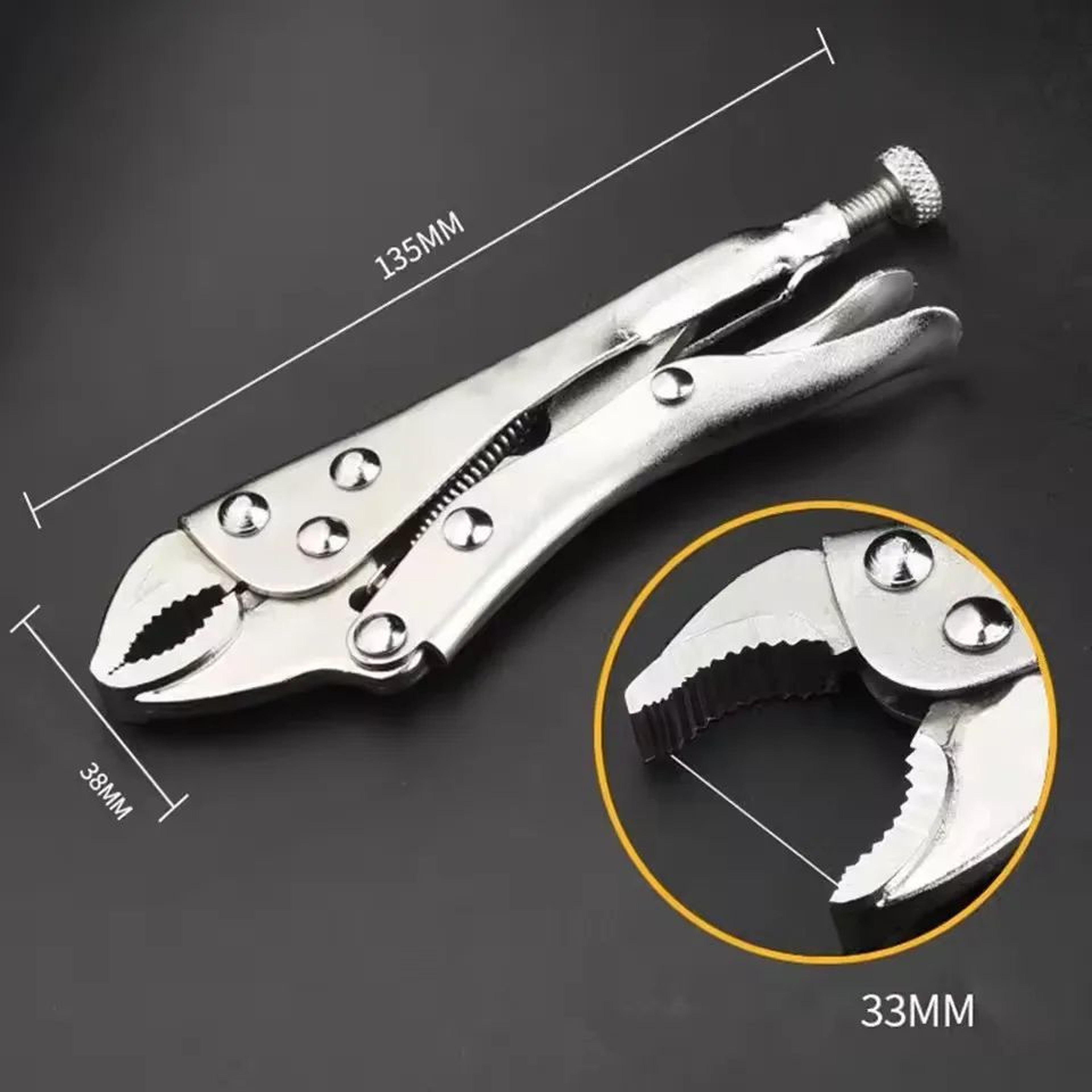 IndustrialGrip Pro CType Locking Pliers  HeavyDuty Multifunctional Clamp Tool 7