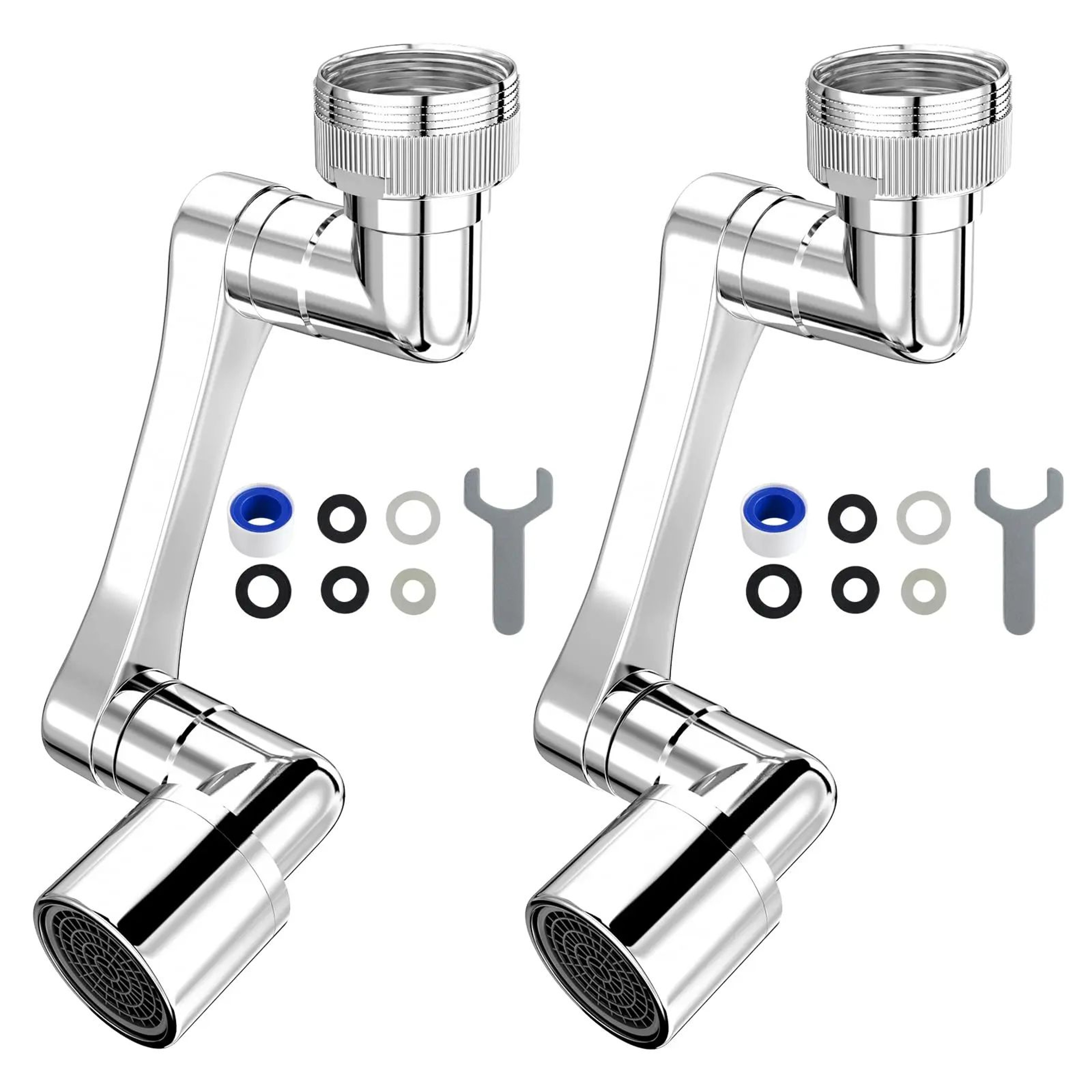 Universal Swivel Faucet Extender  1080 DualMode Rotating Sprayer For Kitchen  Bathroom 0