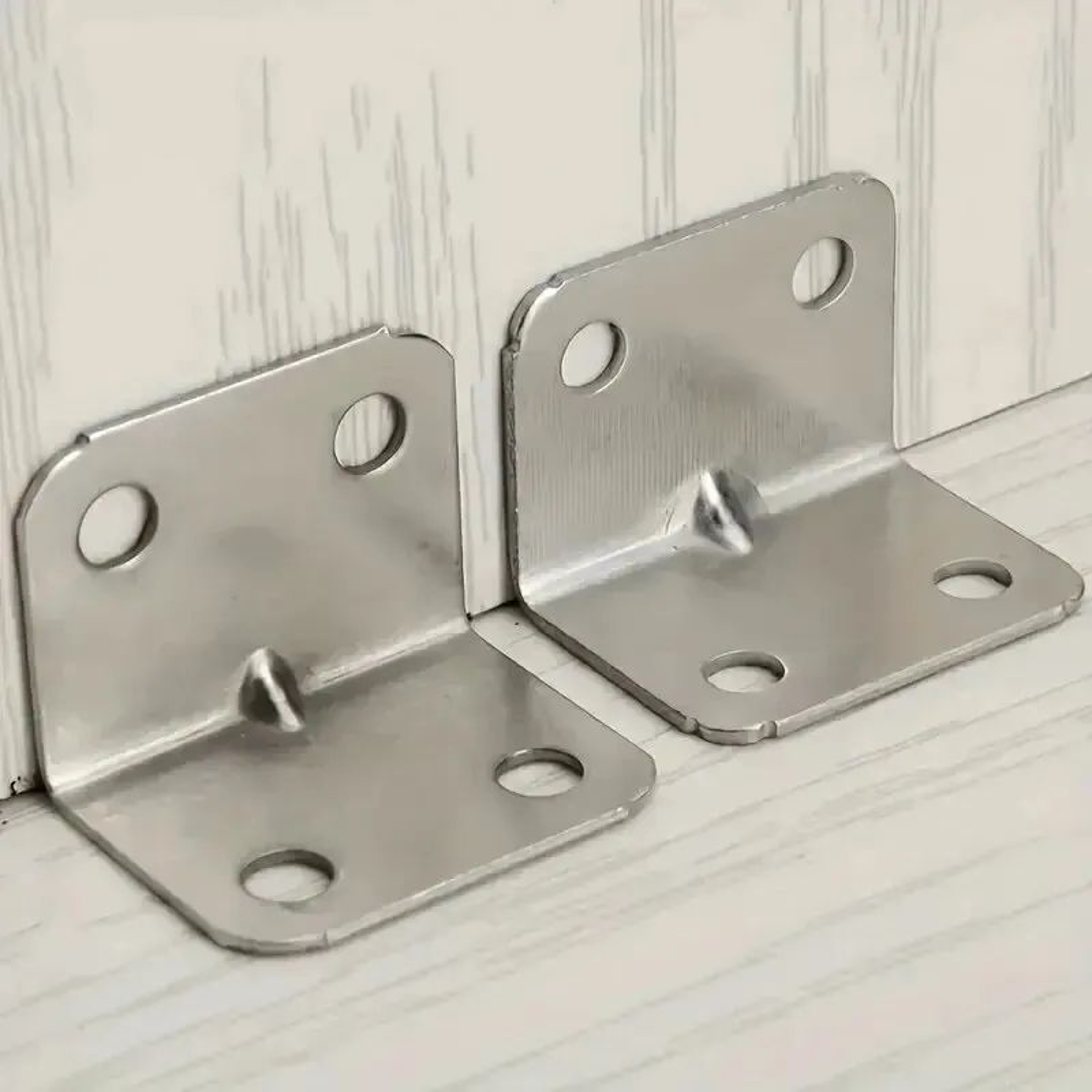 HeavyDuty 20Pack Stainless Steel Furniture Corner Brackets  90 Right Angle Braces For Tables Cabine 5