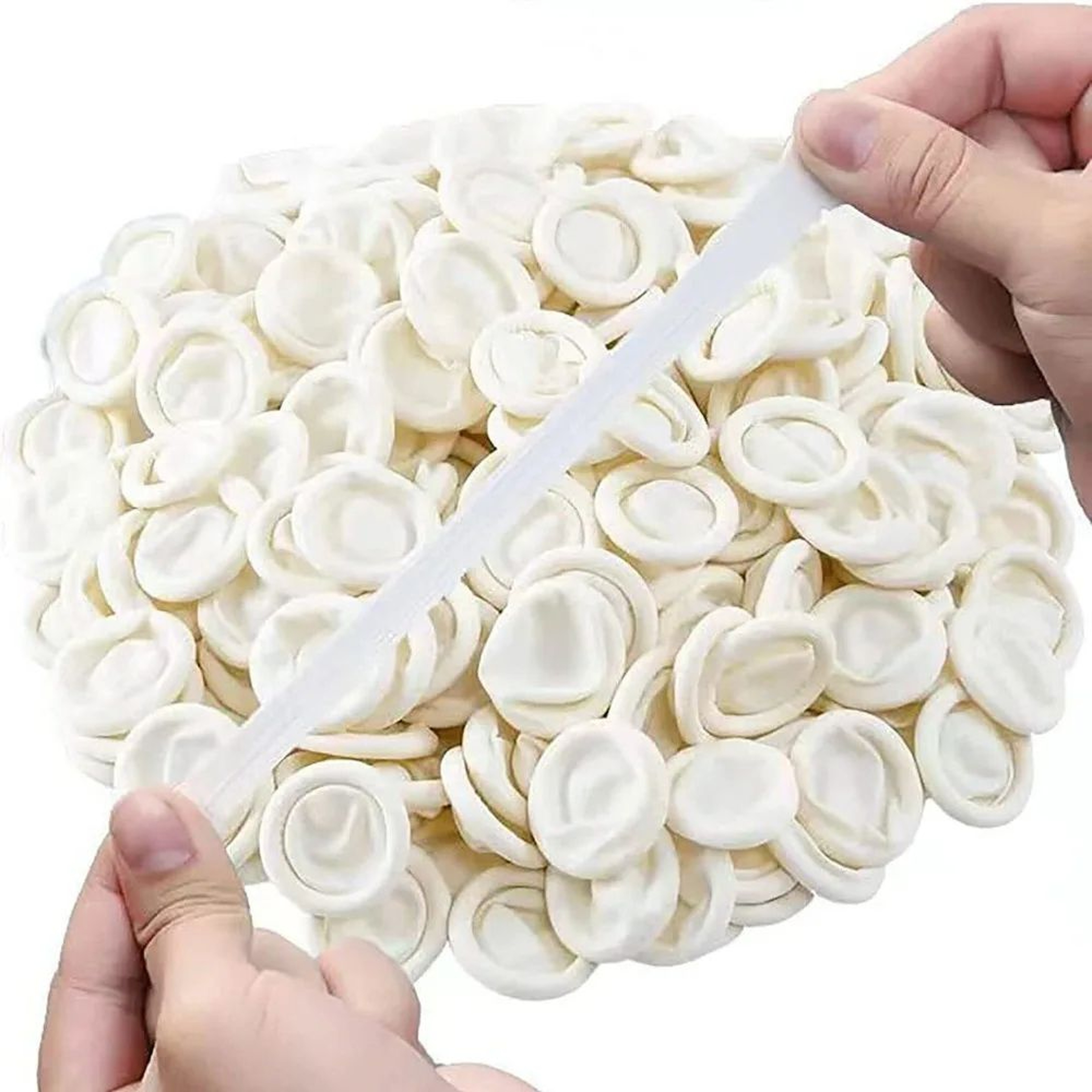 Disposable Natural Rubber Finger Cots  AntiSlip Latex Finger Protectors 50100 Pack 0