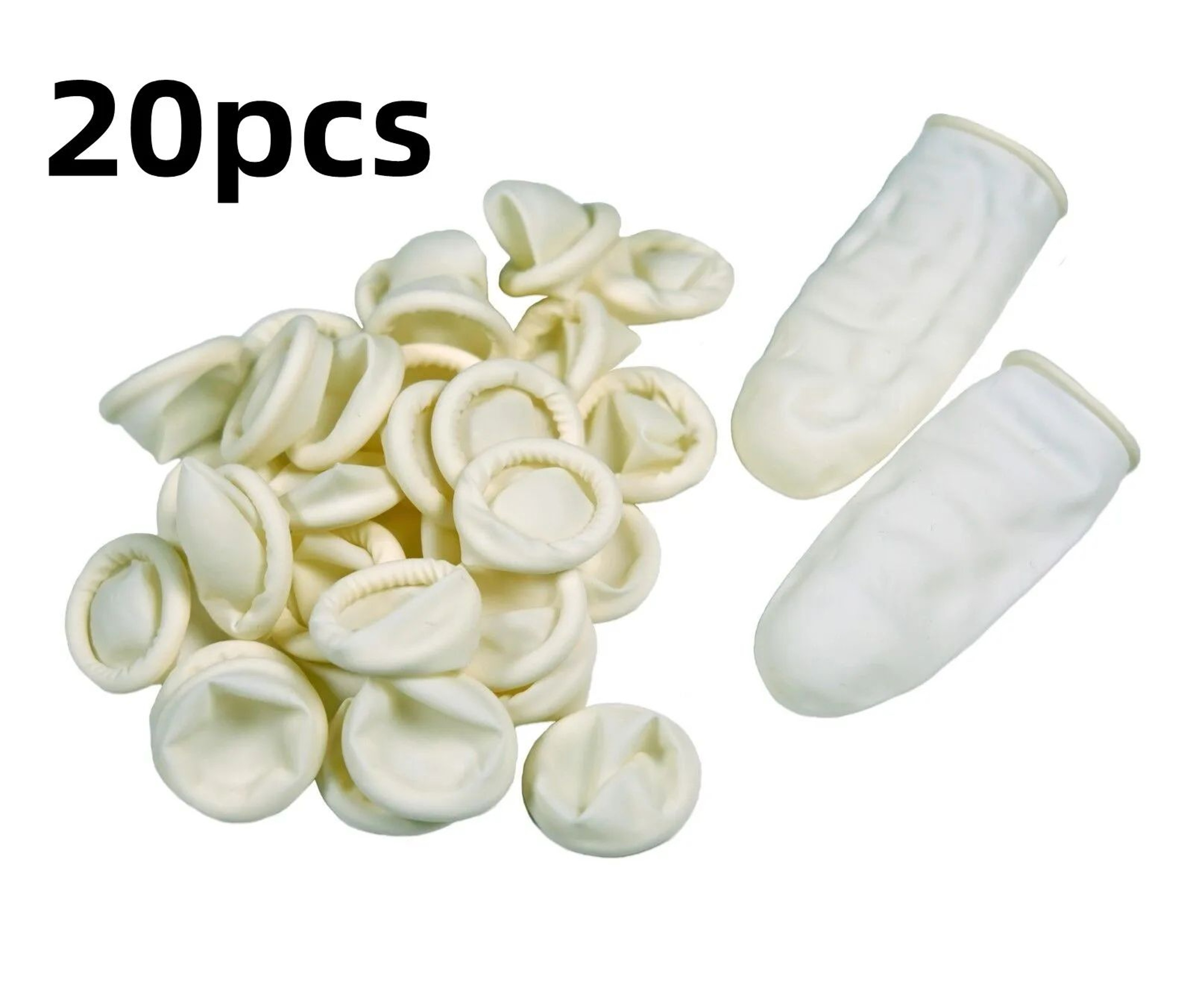 Disposable Natural Rubber Finger Cots  AntiSlip Latex Finger Protectors 50100 Pack 6