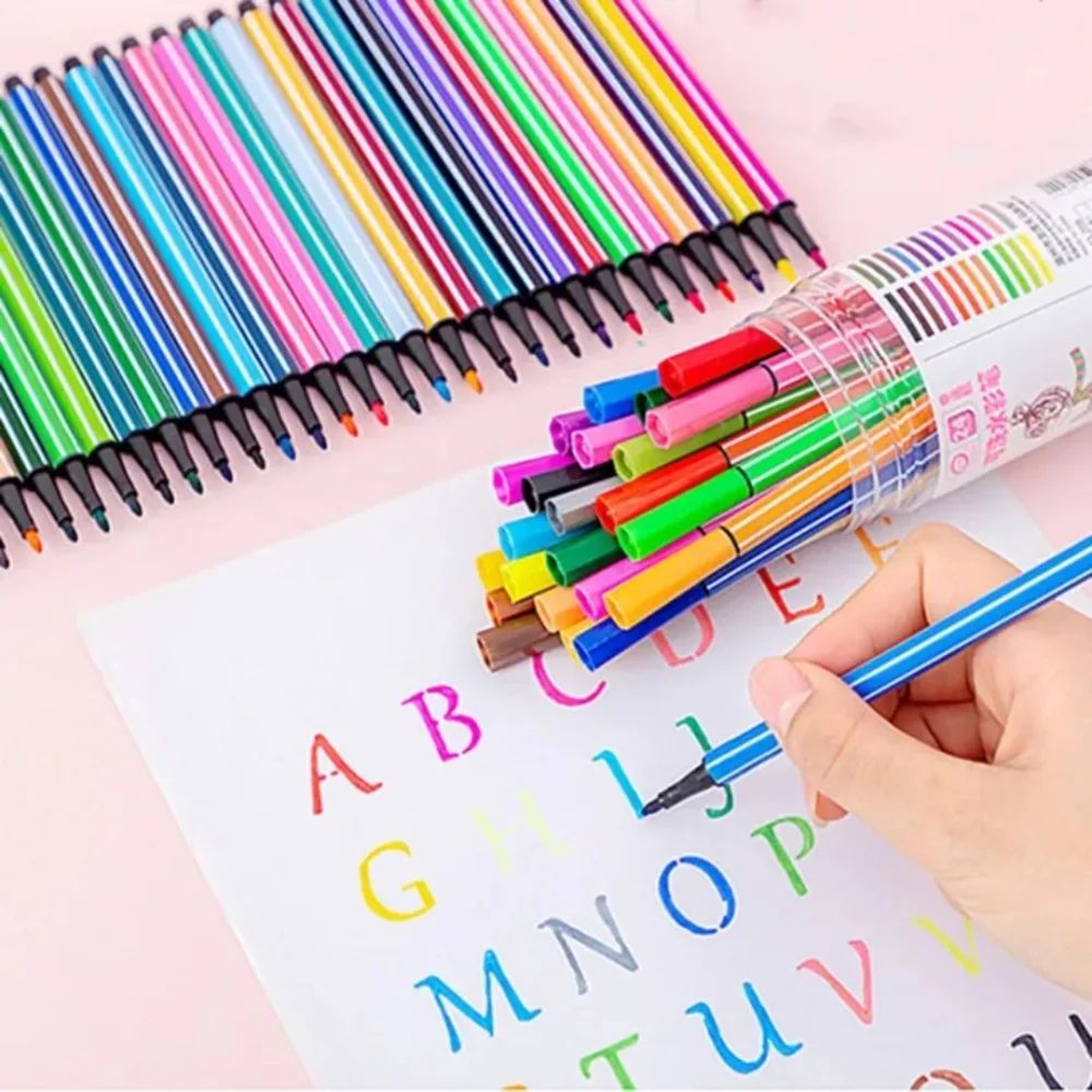 Premium Washable Colored Markers  12182436Color Artist Drawing Set For Students  Hobbyists 0