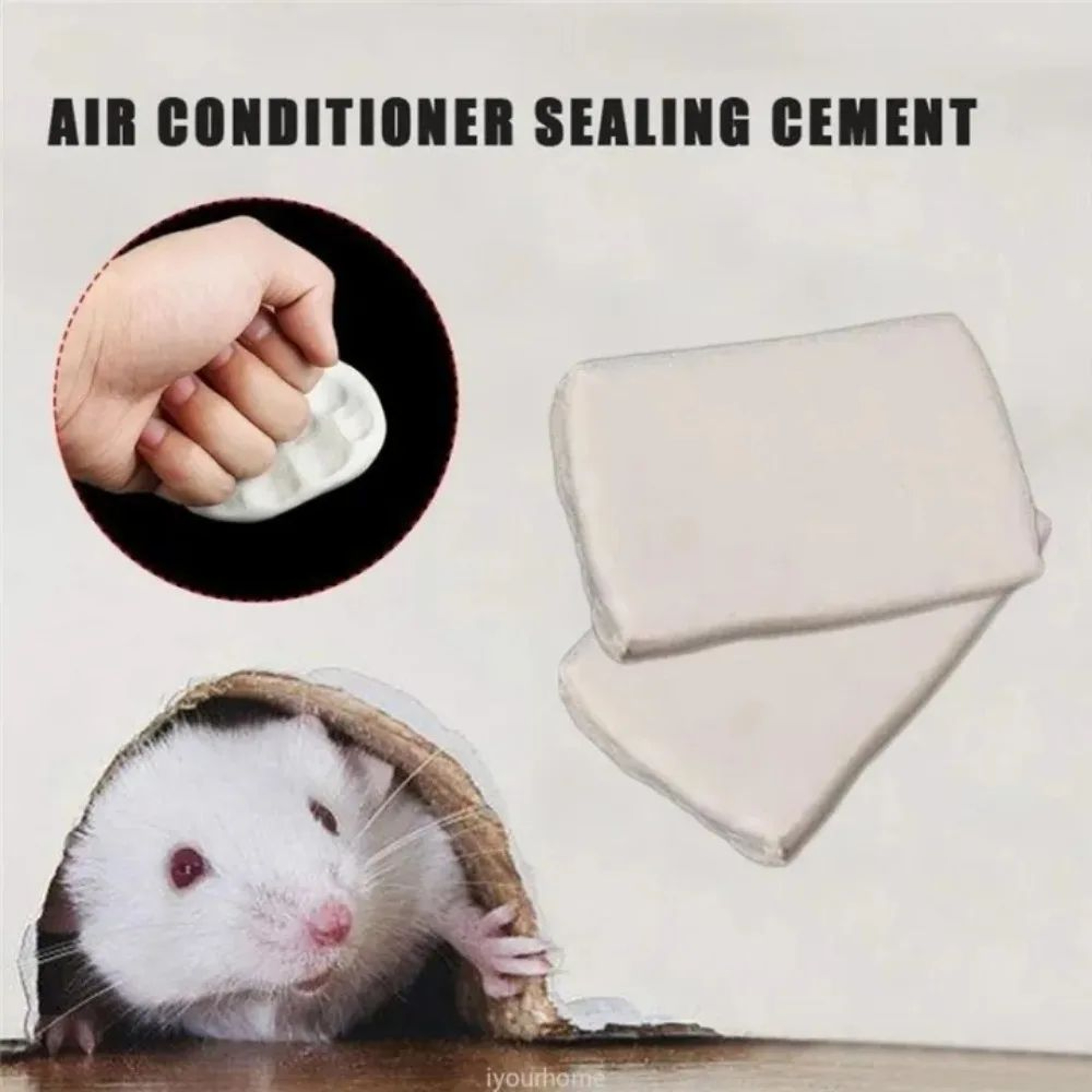 Premium Waterproof Wall Hole Filler  Flexible Rubber Sealant For Pipes  AC Holes 2