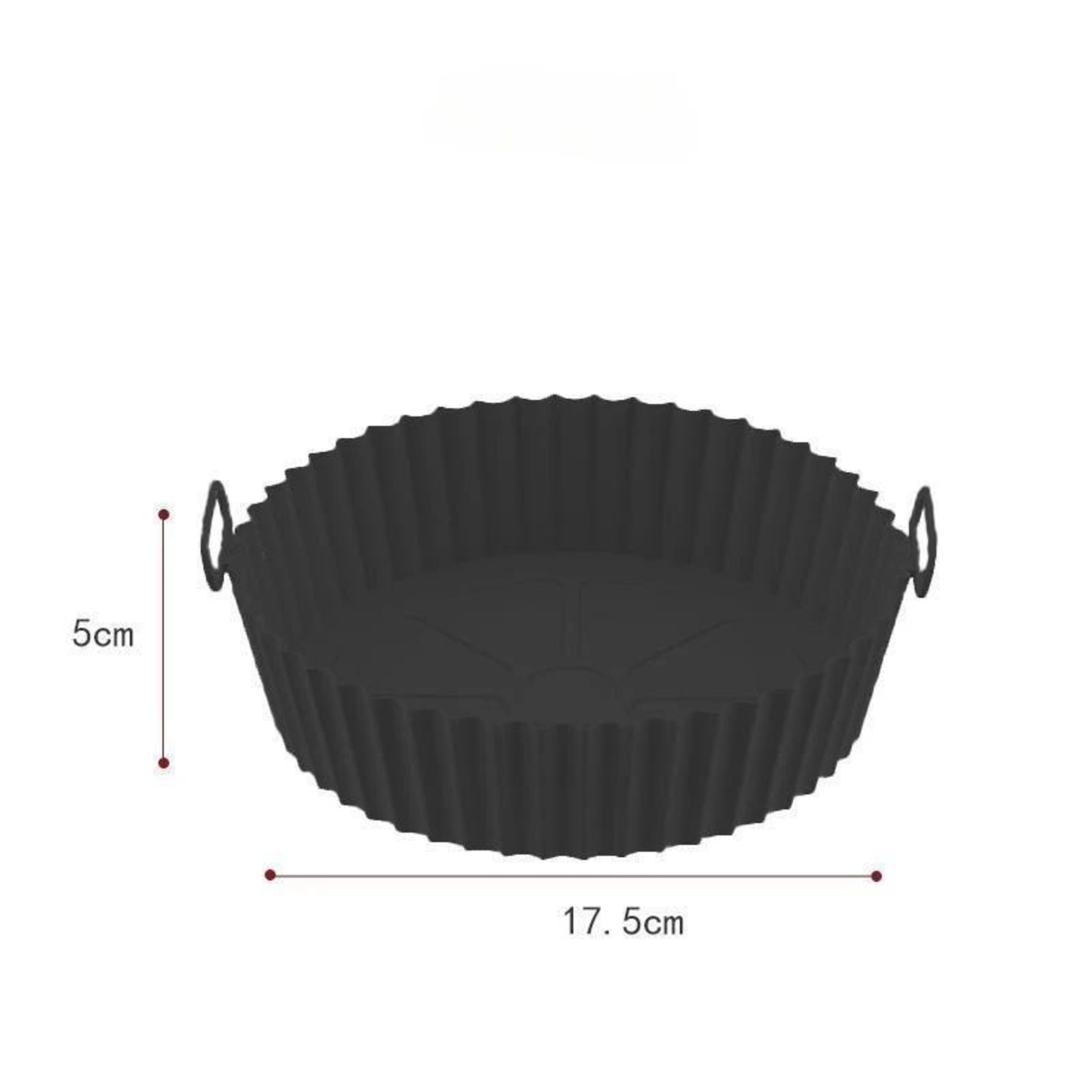 Reusable Silicone Air Fryer Basket Liner  NonStick FoodSafe Pot Insert 1