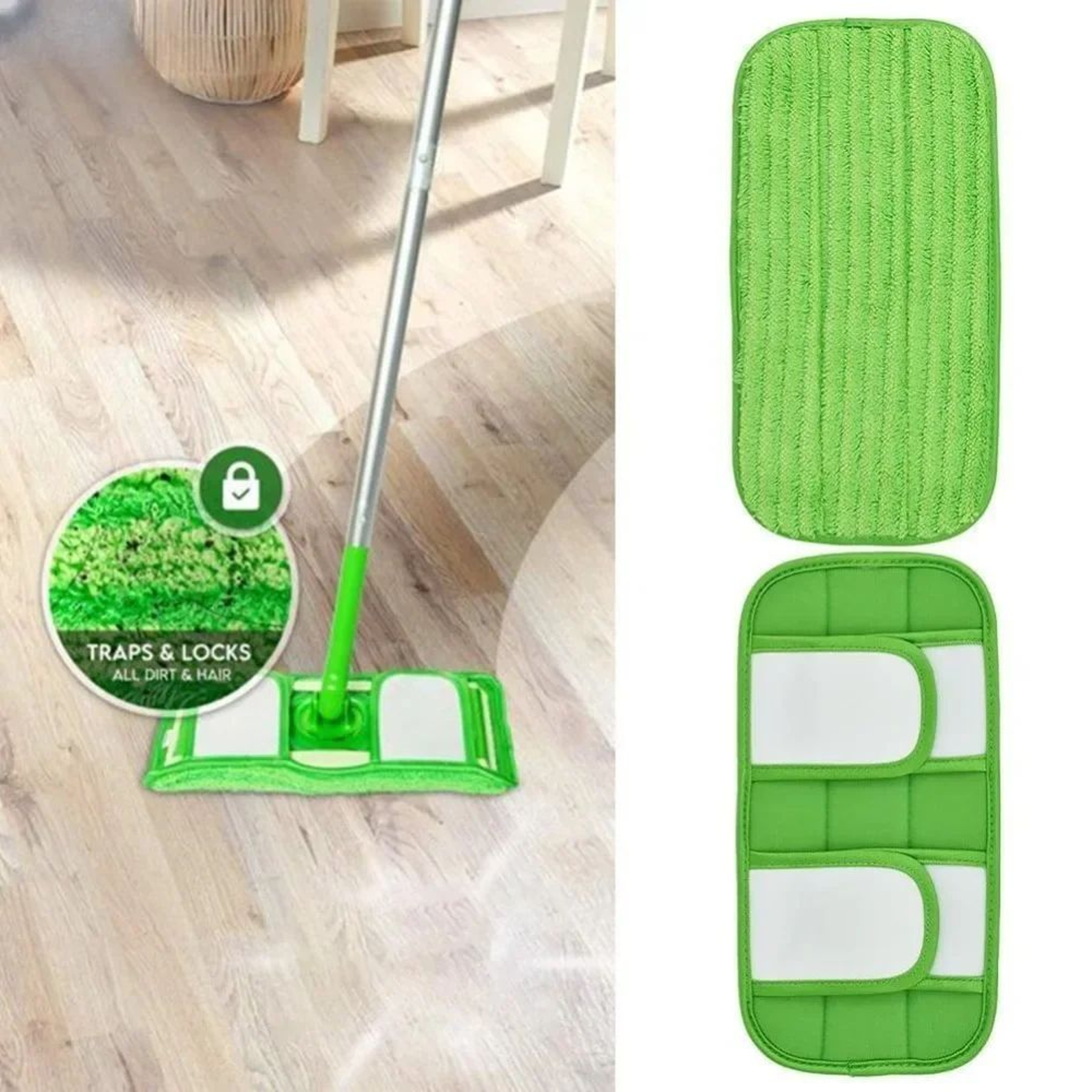 Premium Washable Microfiber Mop Pad  12inch Reusable Floor Cleaning Cloth 0