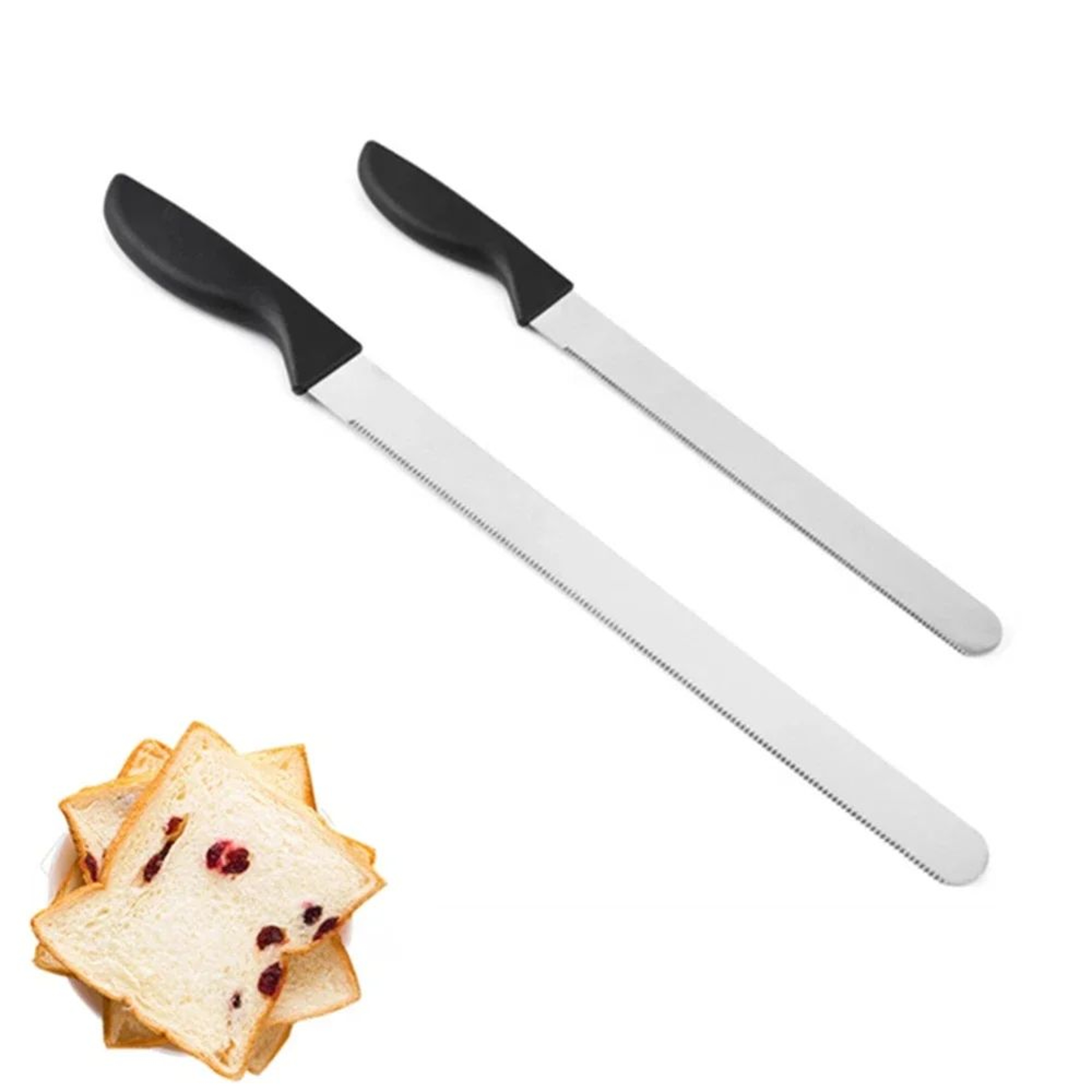 ProSlice 12 Serrated Bread  Cake Cutter Knife  Precision Stainless Steel Baguette Knife 0