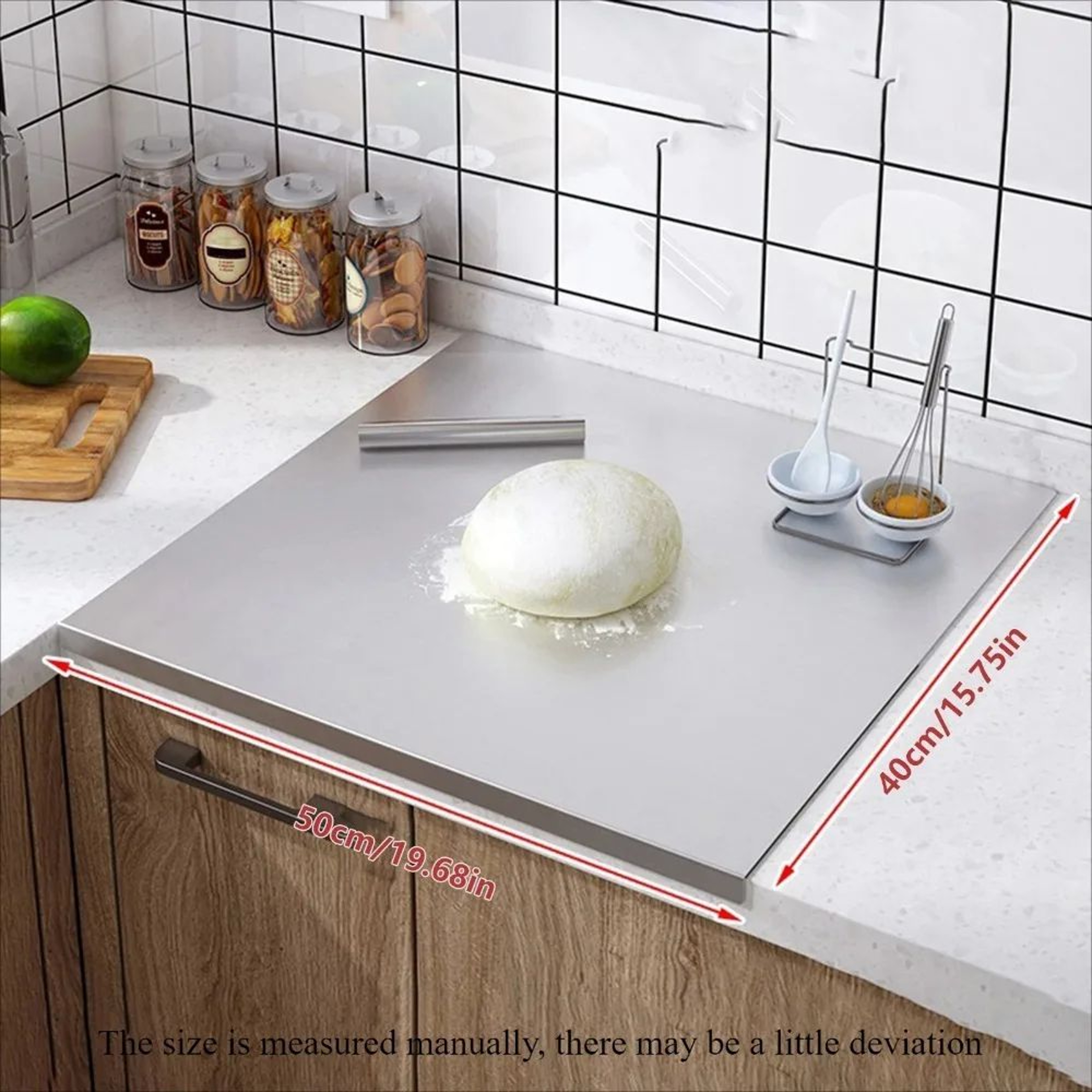 Stainless Steel Kitchen Cutting Board Pro  Hygienic Durable  NonSlip Food Prep Surface 1