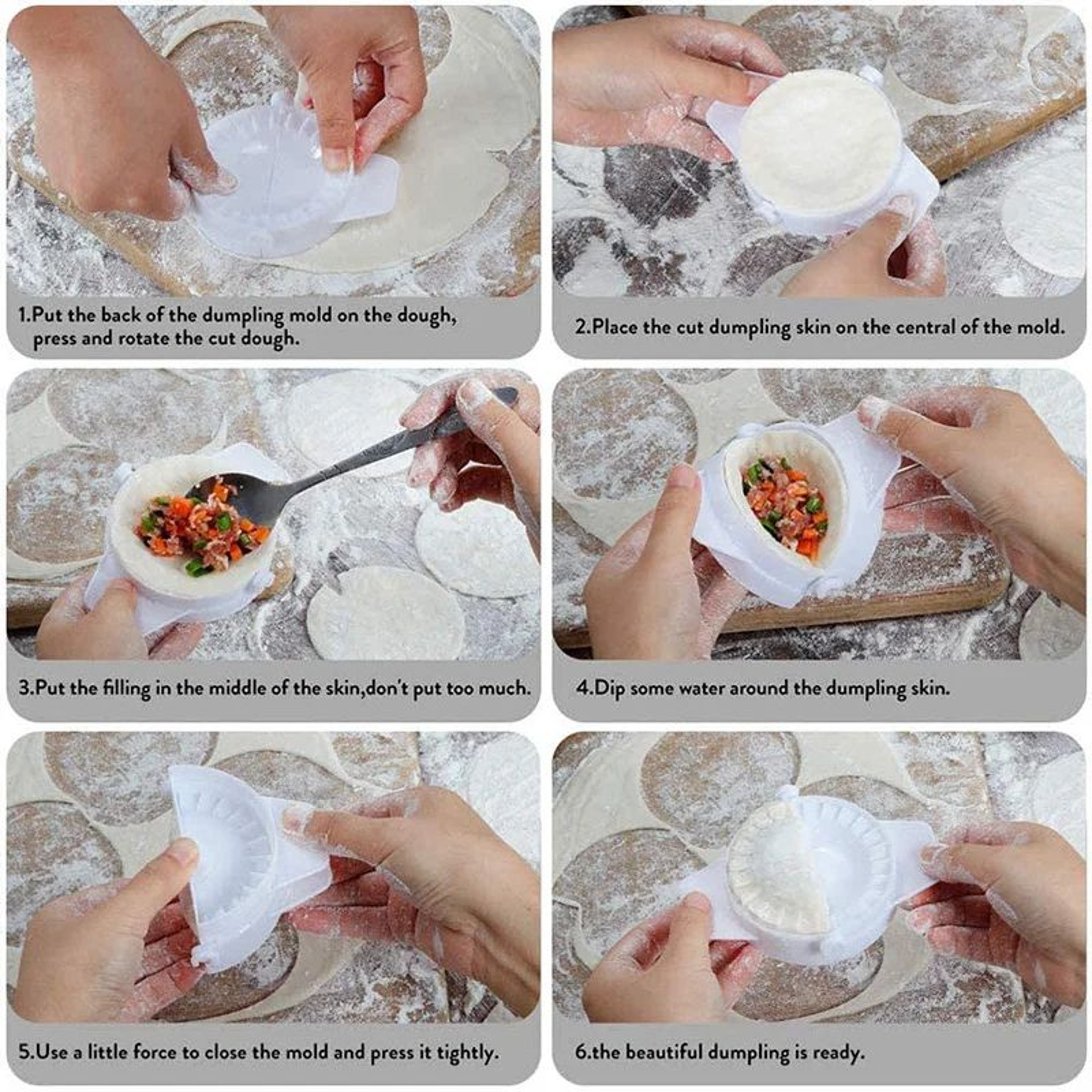 Ultimate Dumpling  Pastry Press  DIY Dough Mold For Empanadas Pierogi  More 2