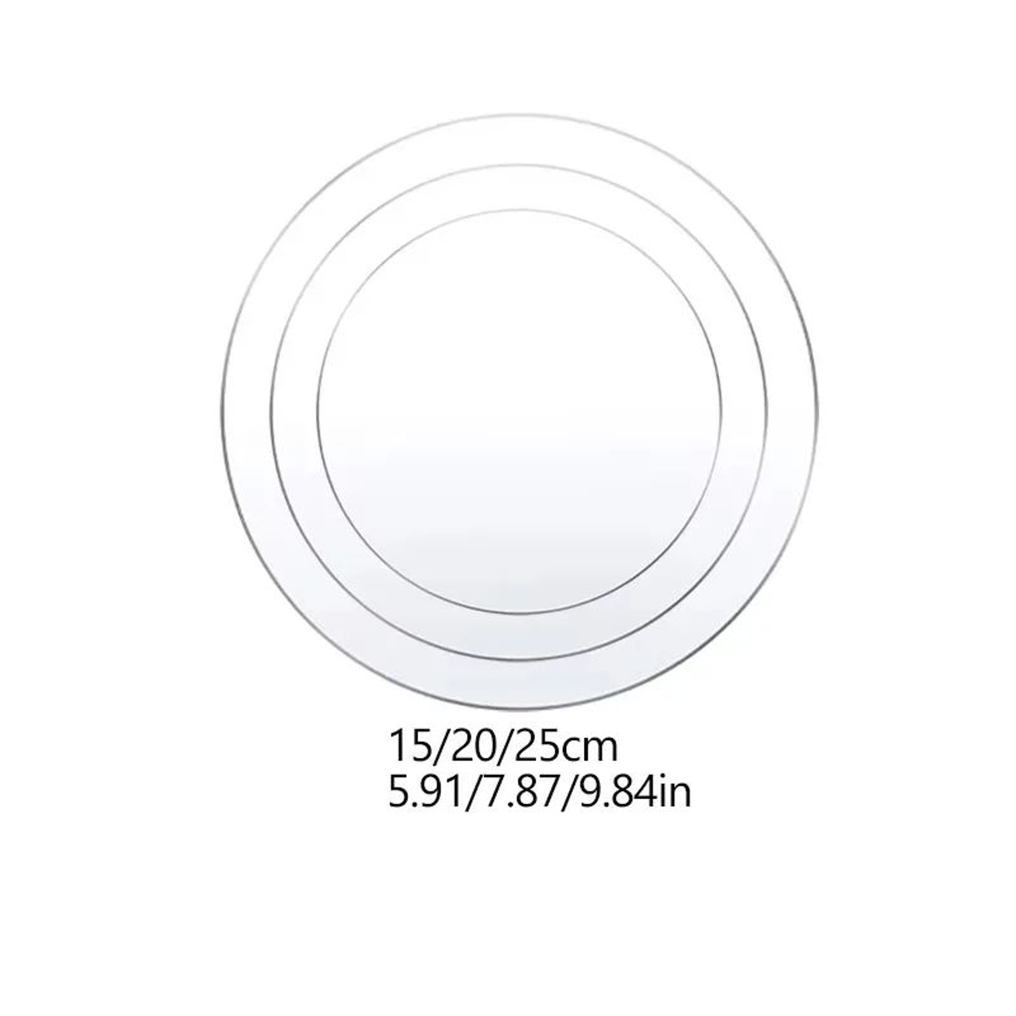 Premium Clear Acrylic Cake Boards Set  Reusable Round Cake Display Boards For Baking Decorating  De 10