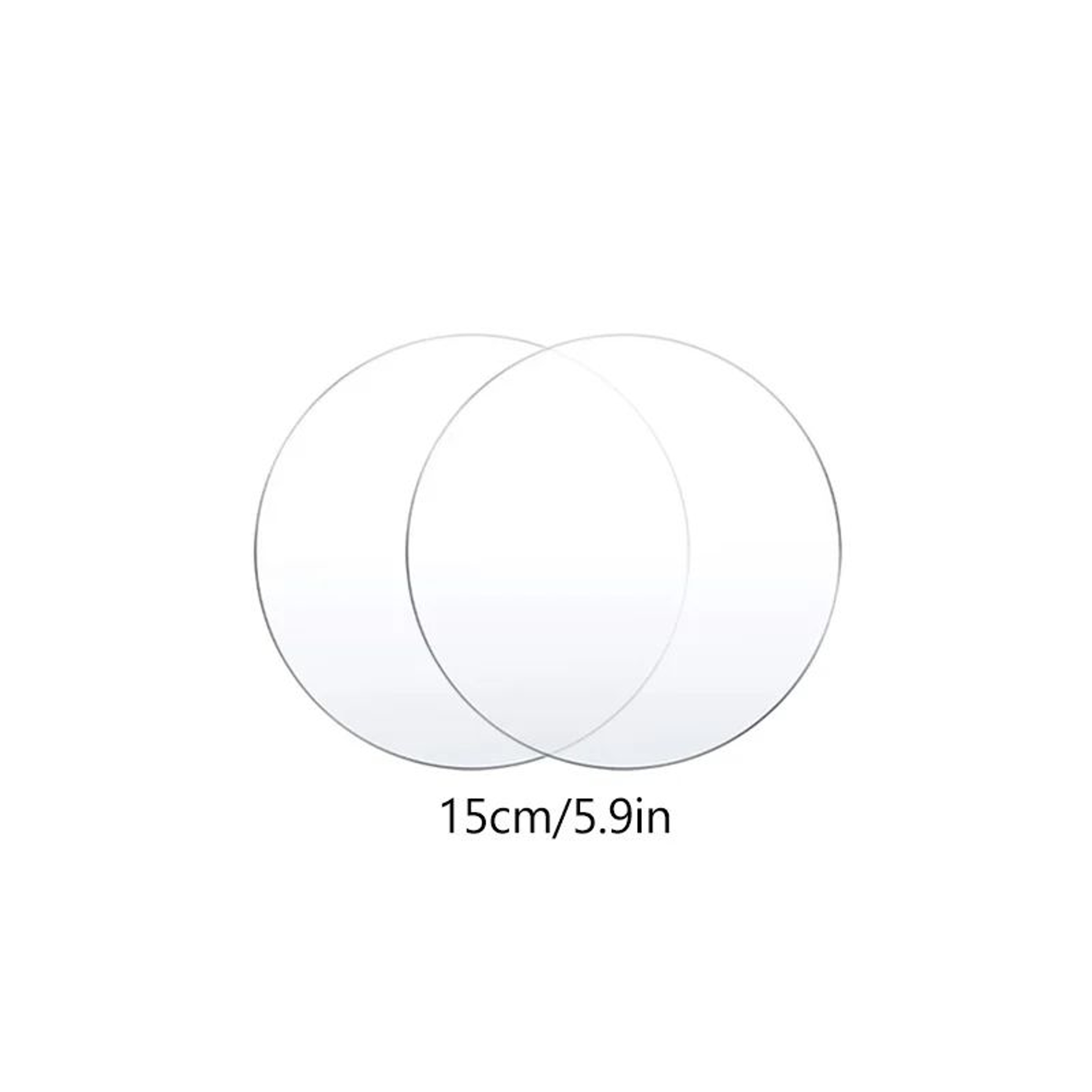 Premium Clear Acrylic Cake Boards Set  Reusable Round Cake Display Boards For Baking Decorating  De 7