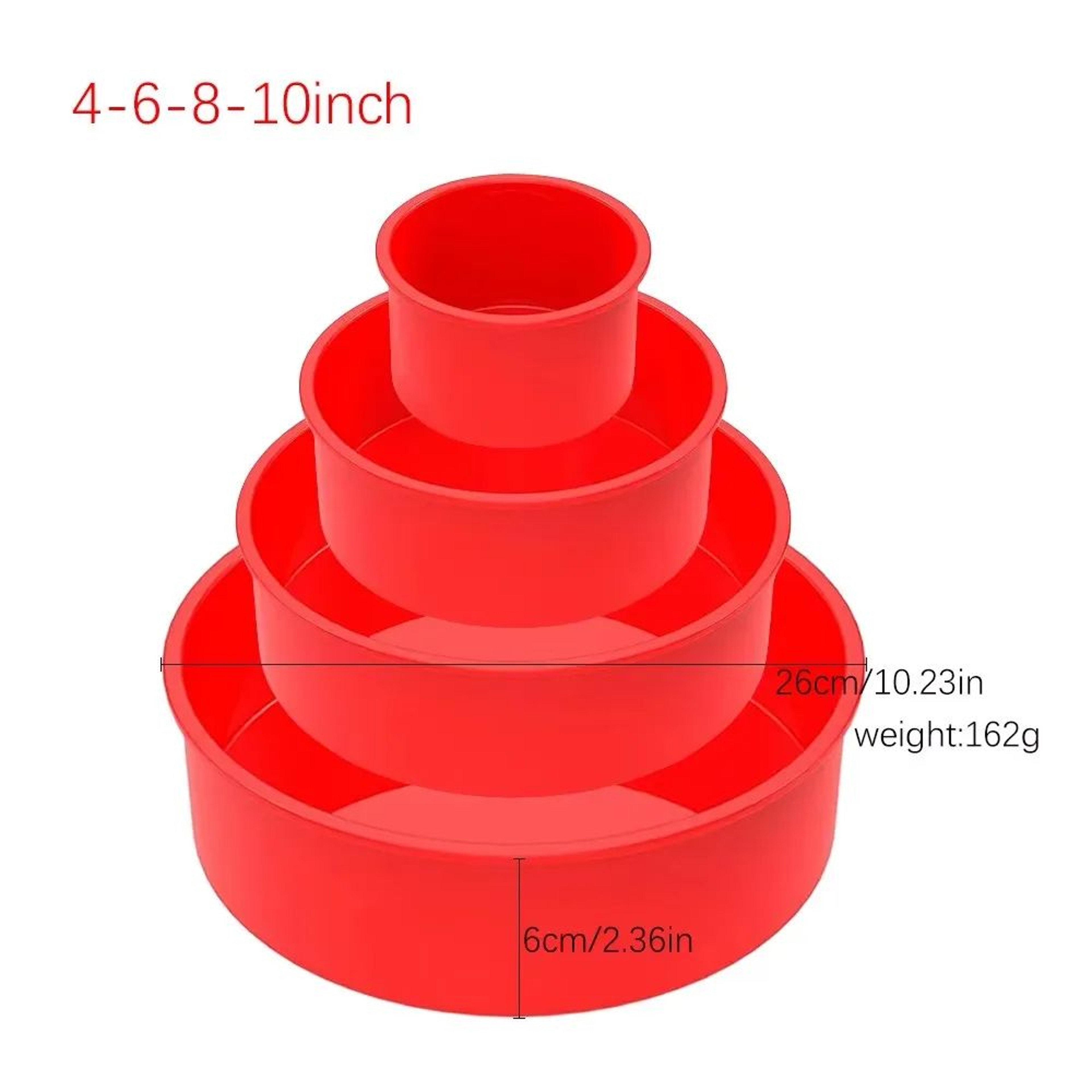Premium Round Silicone Cake Mold Set  Nonstick Reusable Baking Pans For Perfect Cakes Every Time 17