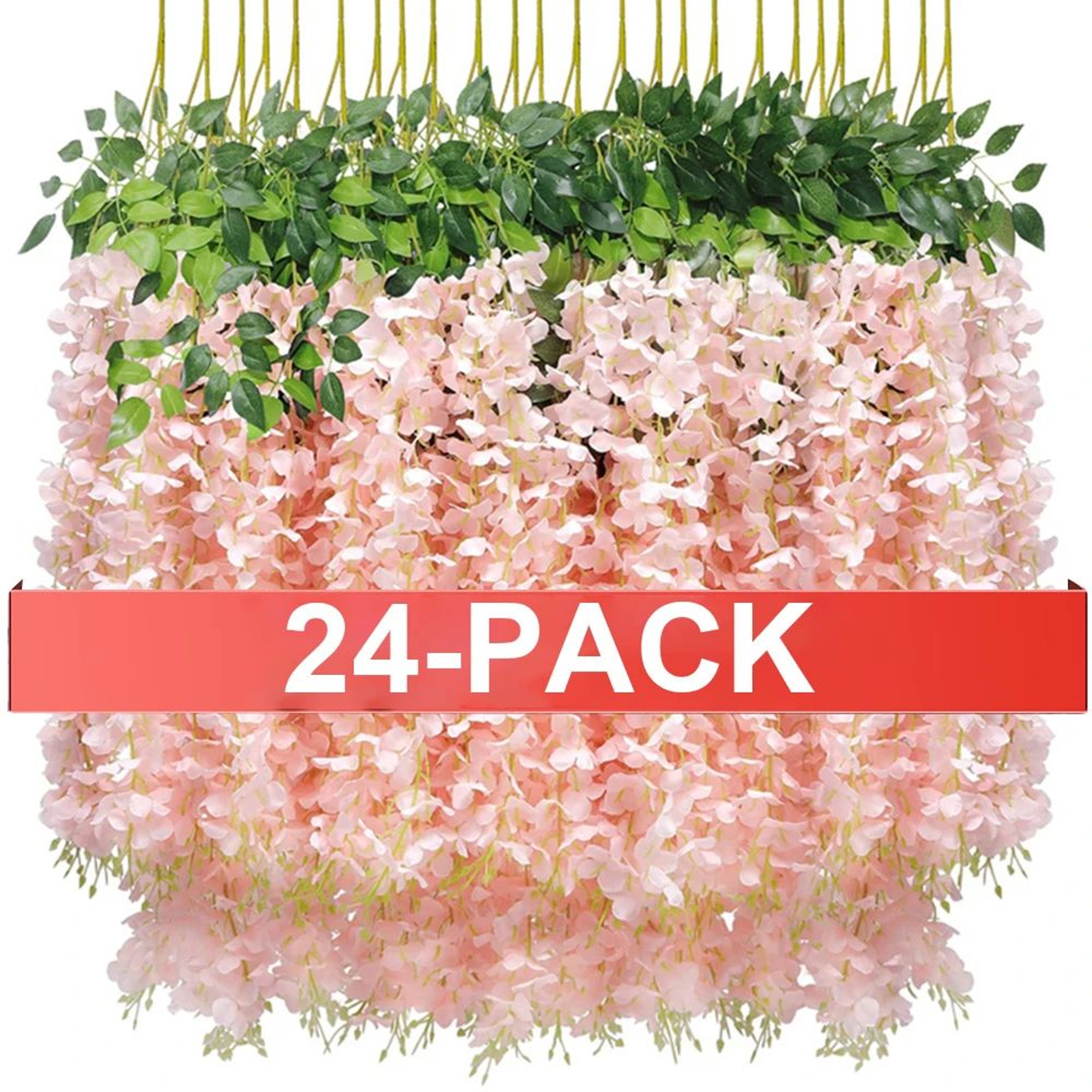 Luxe Cascading Artificial Wisteria Hanging Garland  Elegant Fake Vines For Weddings Home  Event Dec 7