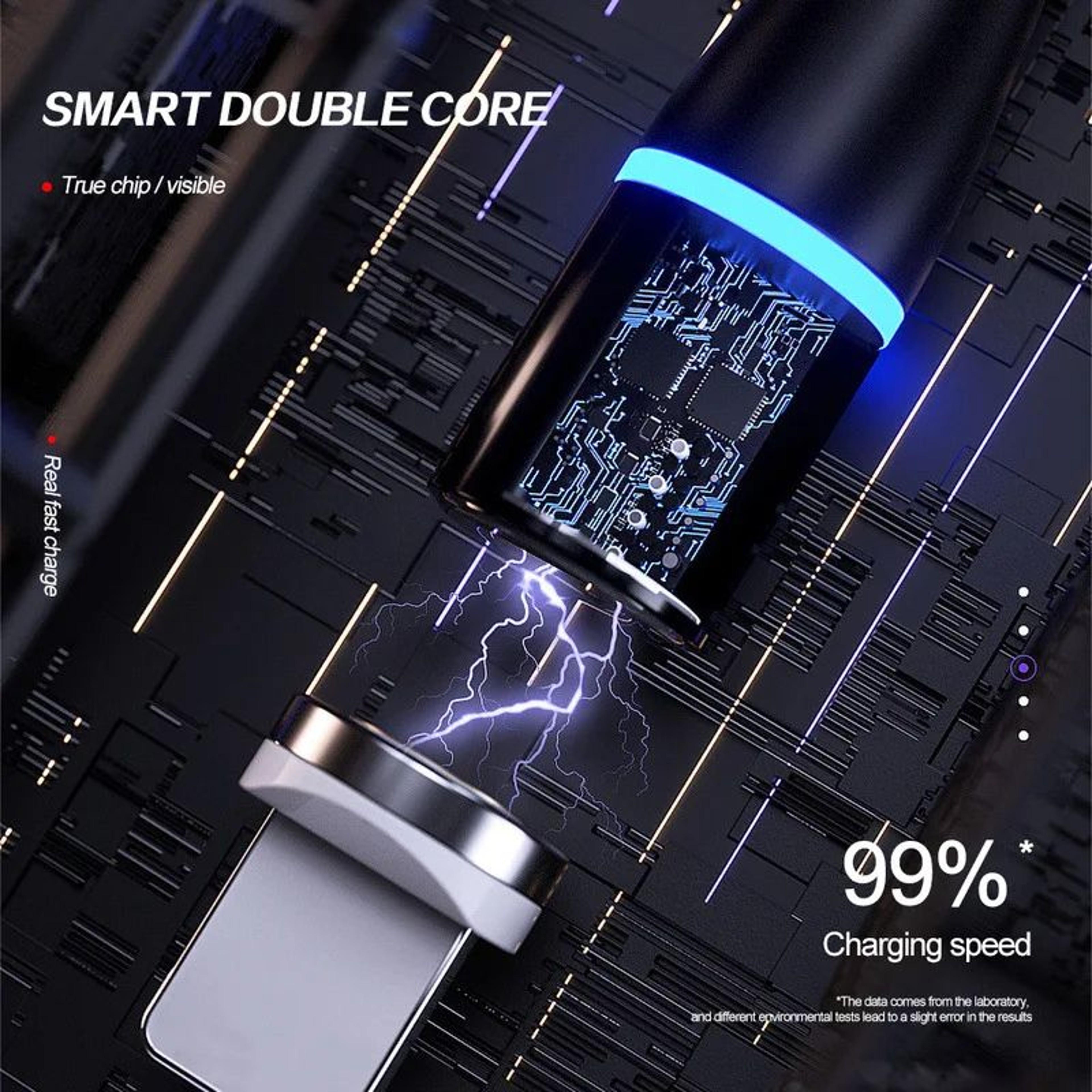 3in1 Magnetic Fast Charging Cable For Android  TypeC Devices 5