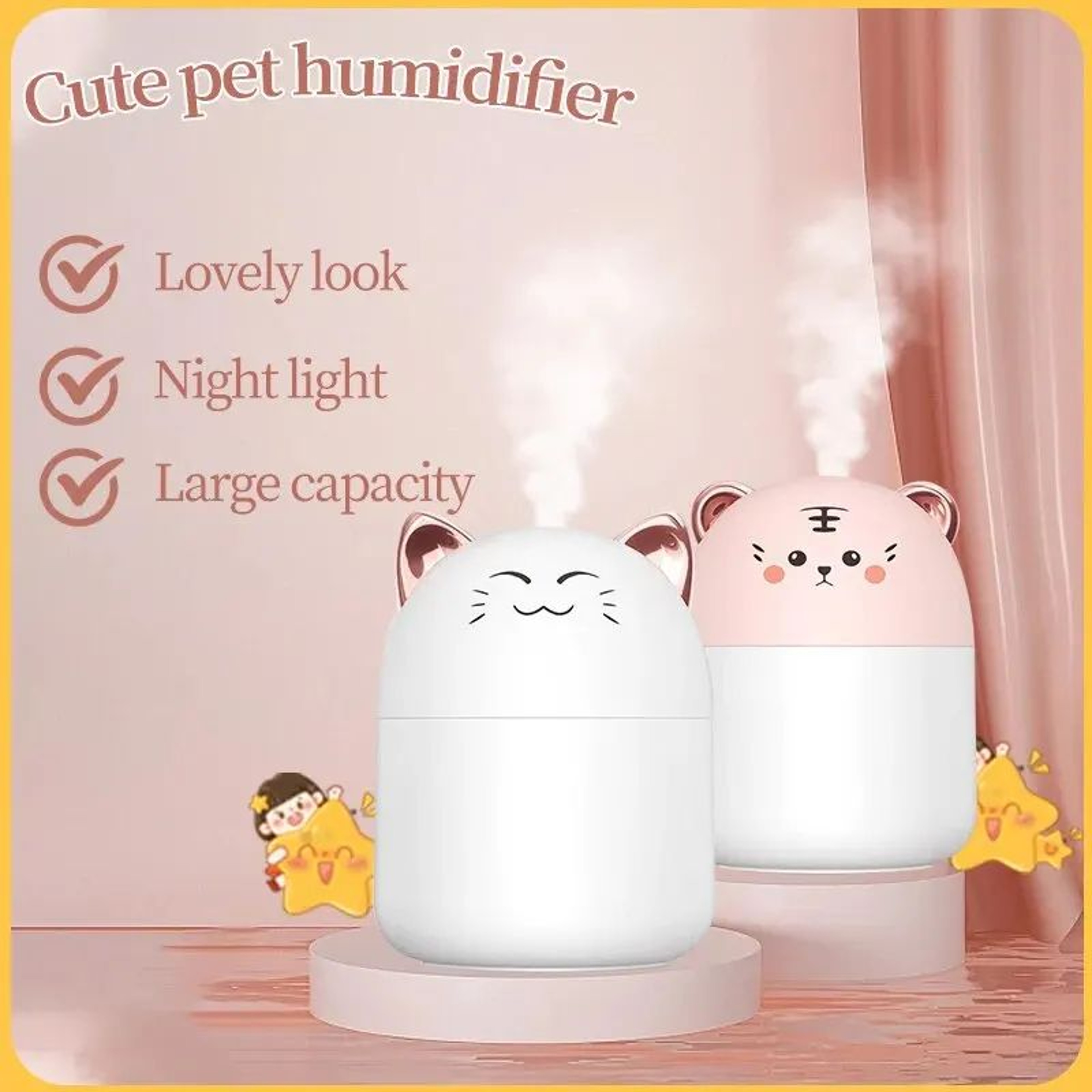 Cute Pet Mini USB Humidifier For Desktop  Bedroom 0