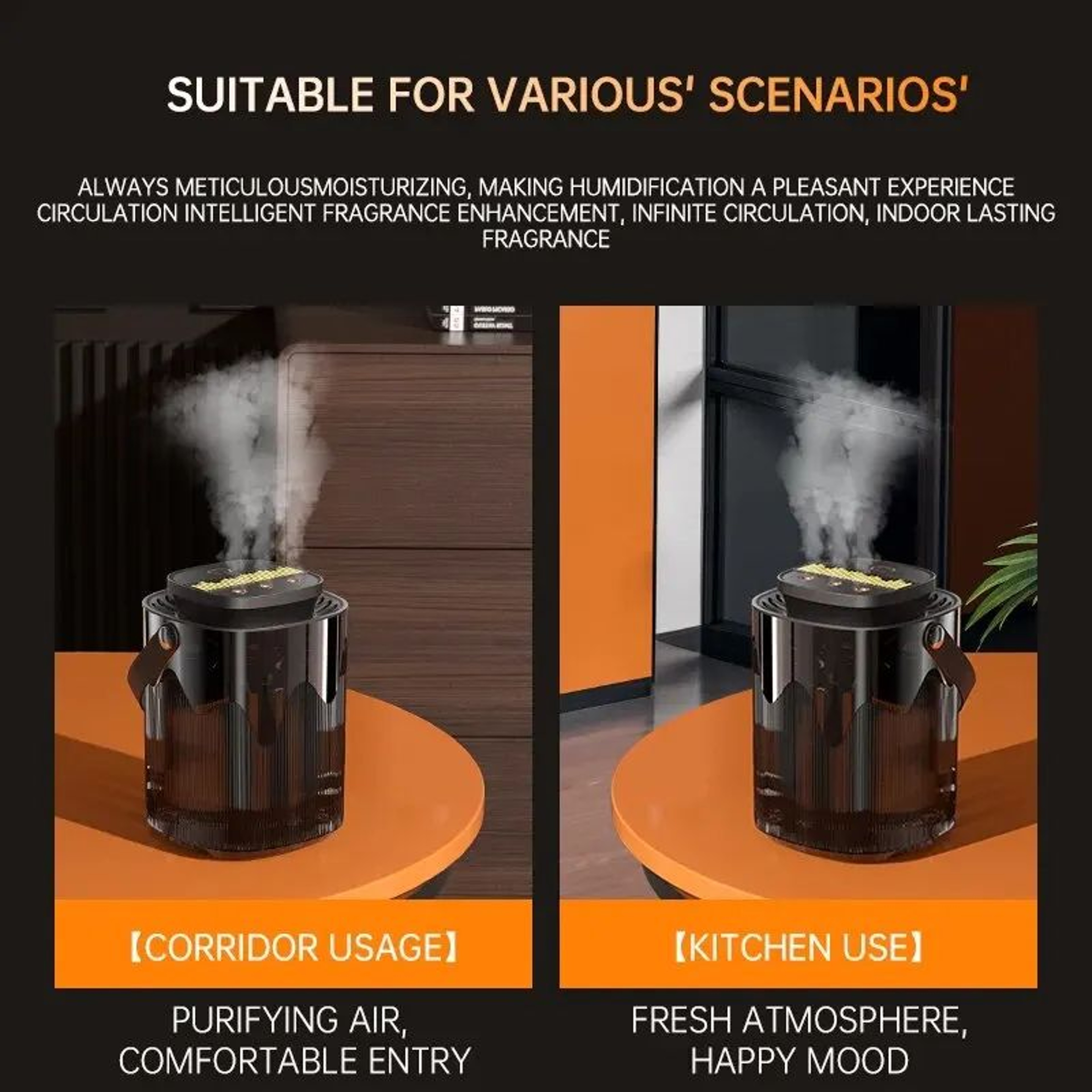 3L Ultrasonic Desktop Humidifier With Night Light  Quiet USB Mist For Home  Office 3