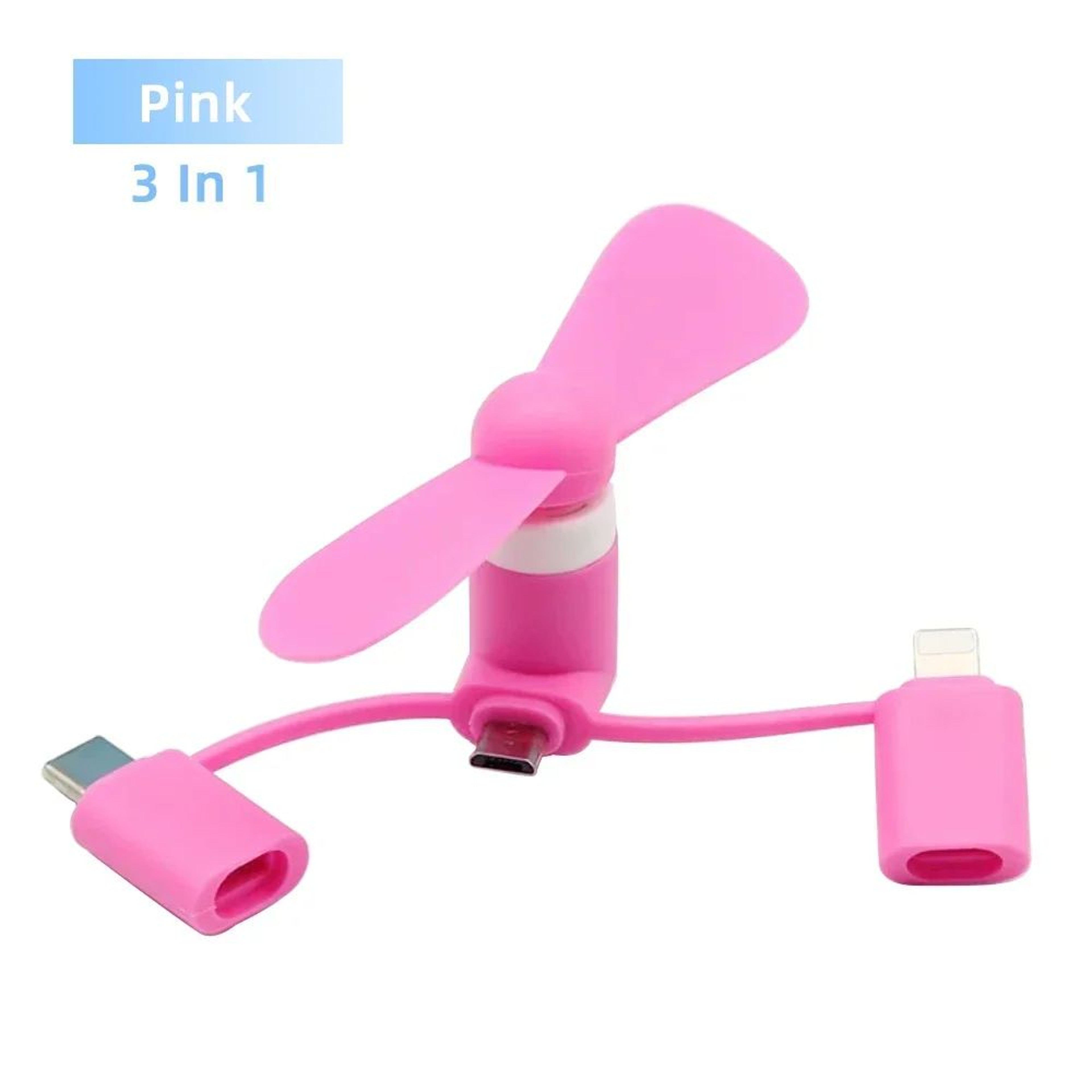 3in1 USB Mini Cooling Fan For Phones Laptops  Power Banks 9