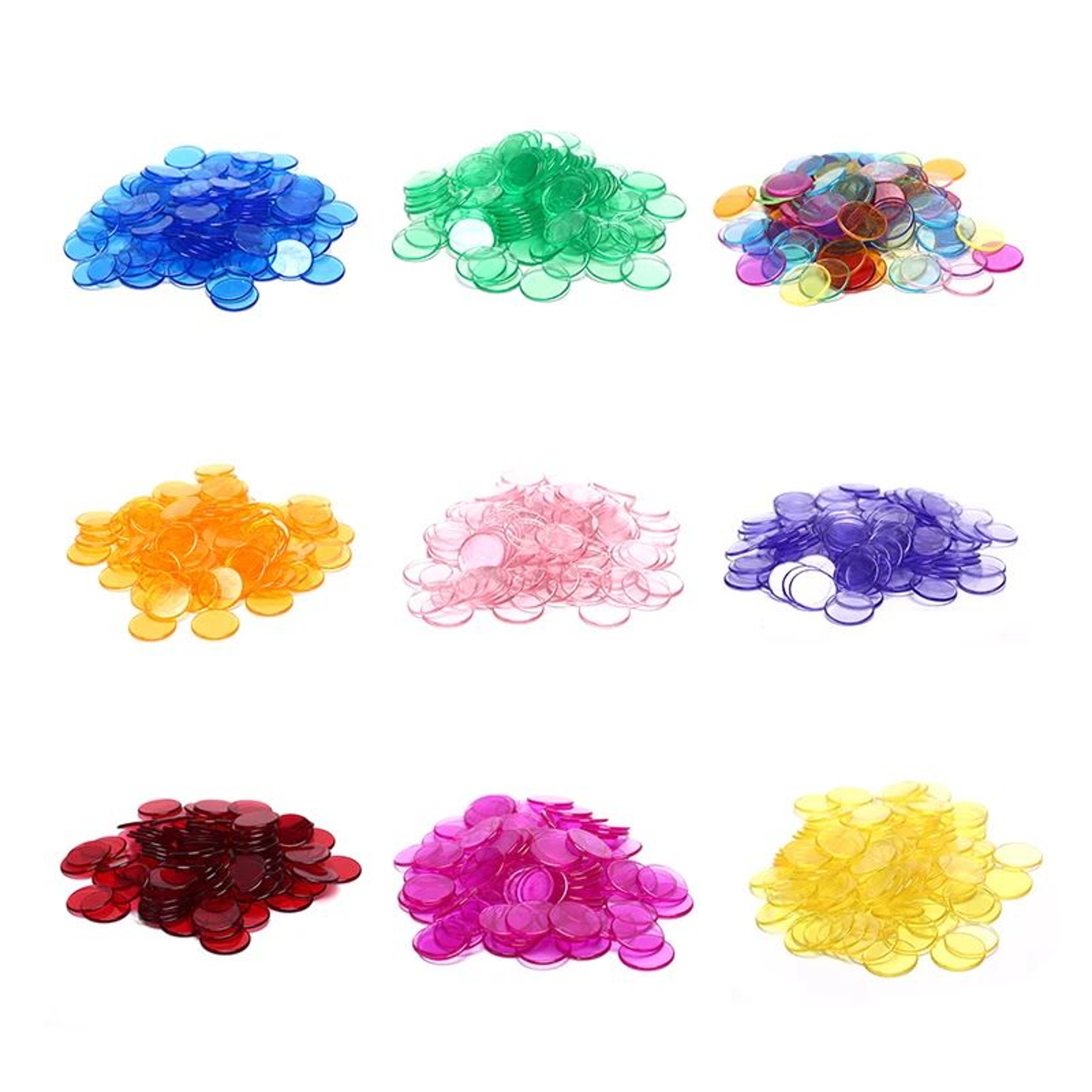 100Piece Poker Chips Set  19mm Bingo  Game Counting Chips For Cards Math And Board Games 0