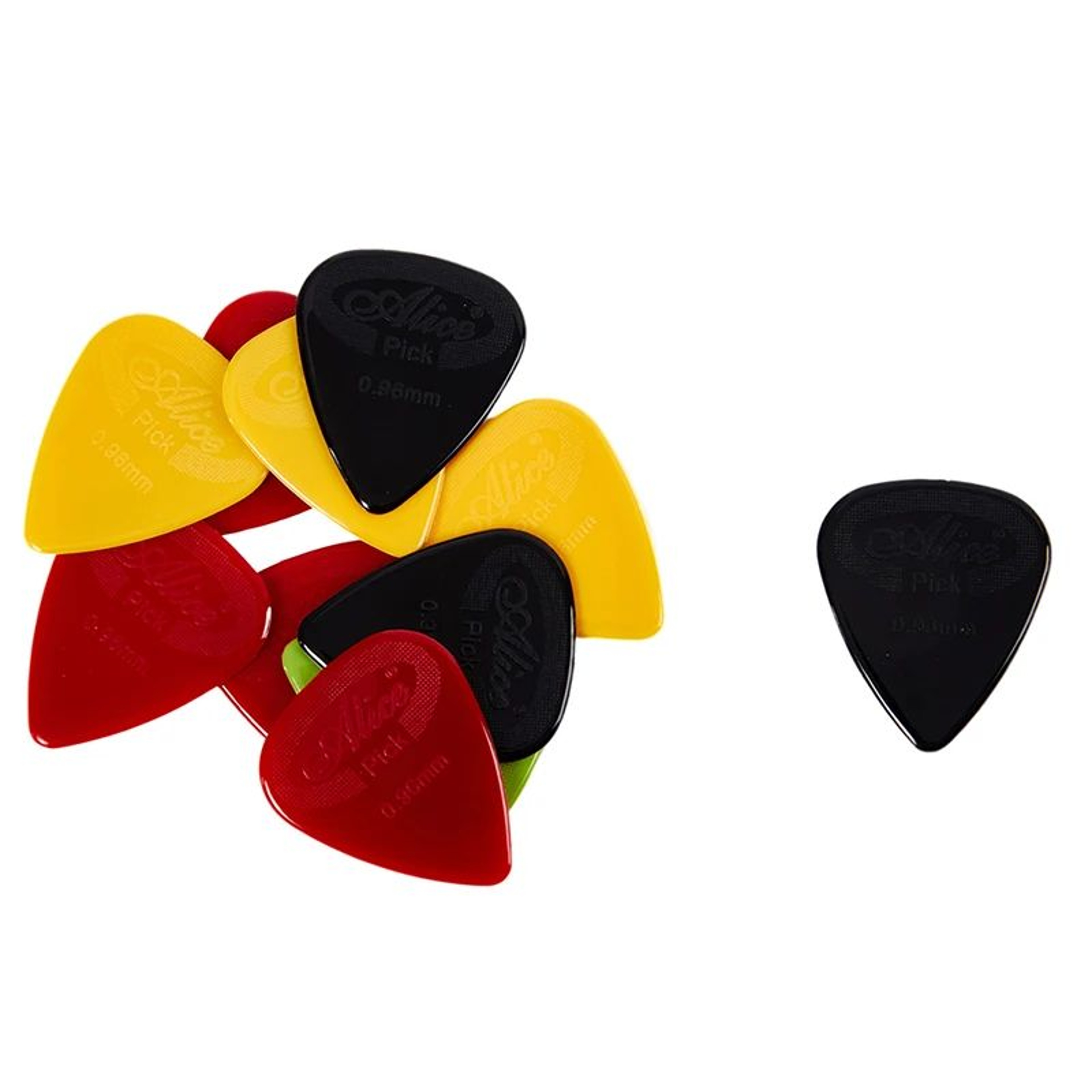 Alice NonSlip Nylon Guitar Picks  10Piece GripEnhanced Pick Set For Smooth Controlled Playing 4