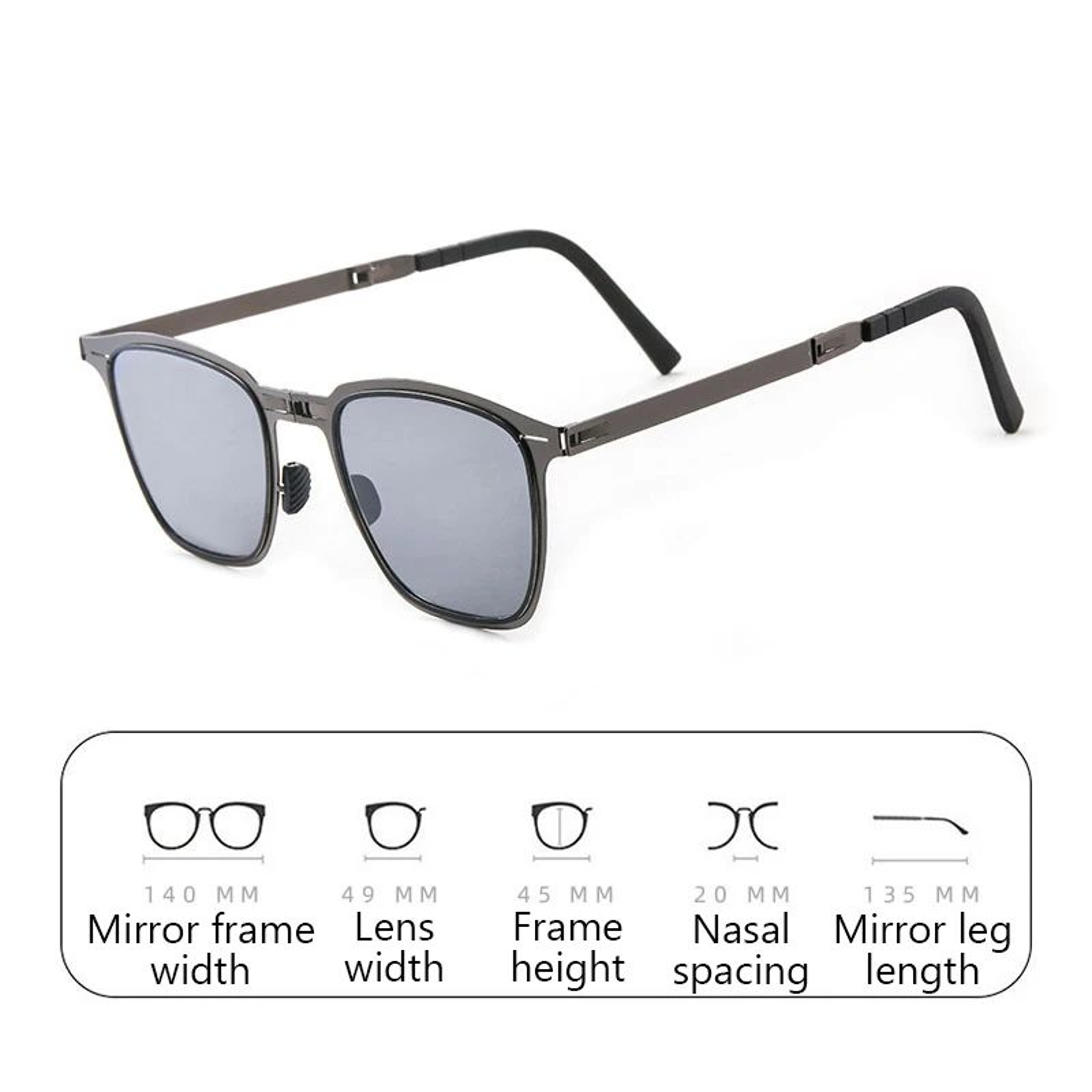 Portable UltraLightweight Folding Polarized Sunglasses For Fishing  Everyday Wear 5