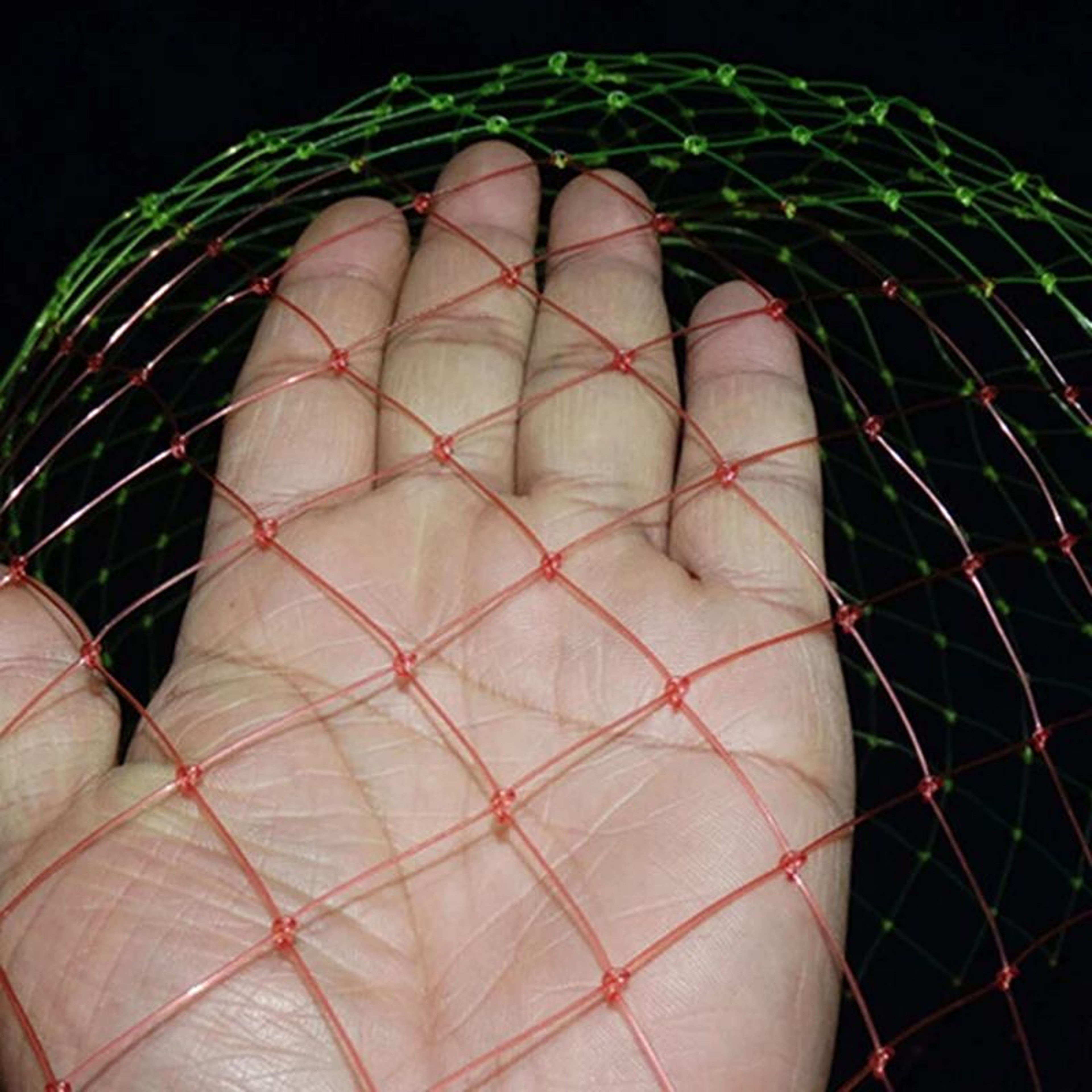 Collapsible Nylon Fishing Net  Lightweight Folding Dip Net With Rhombus Mesh 5