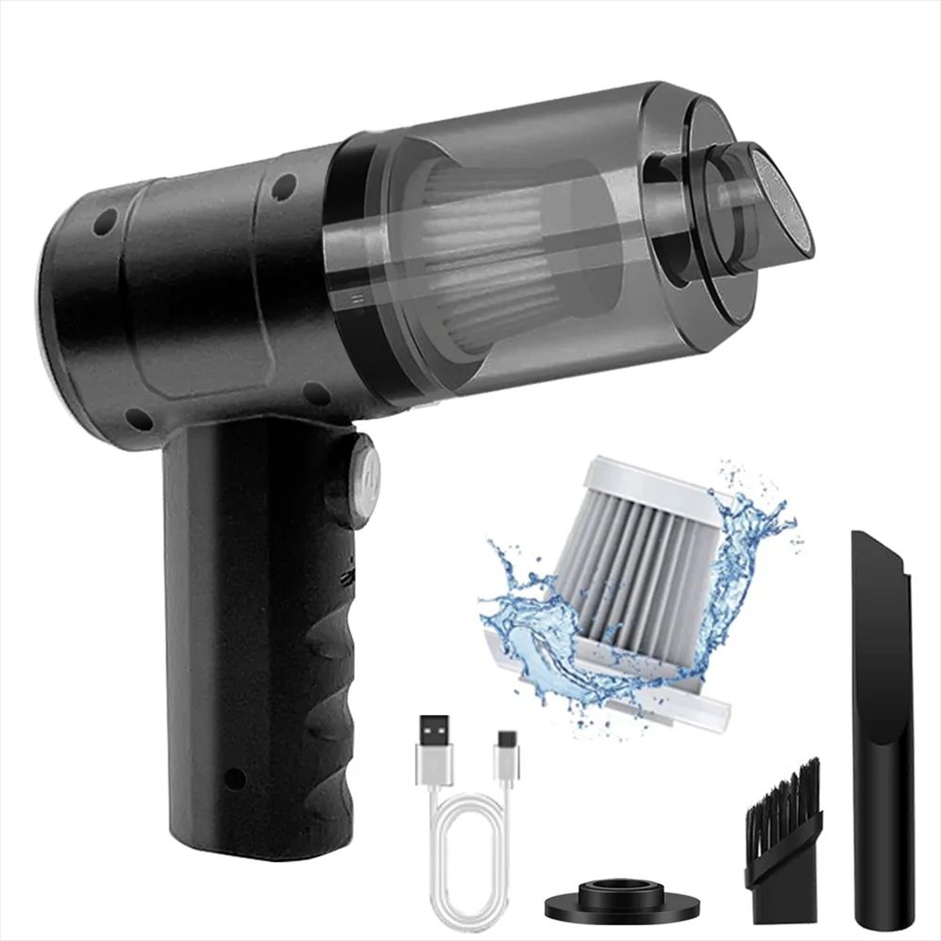 15000PA Cordless Compressed Air Dust Collector  Portable Mini Vacuum 6