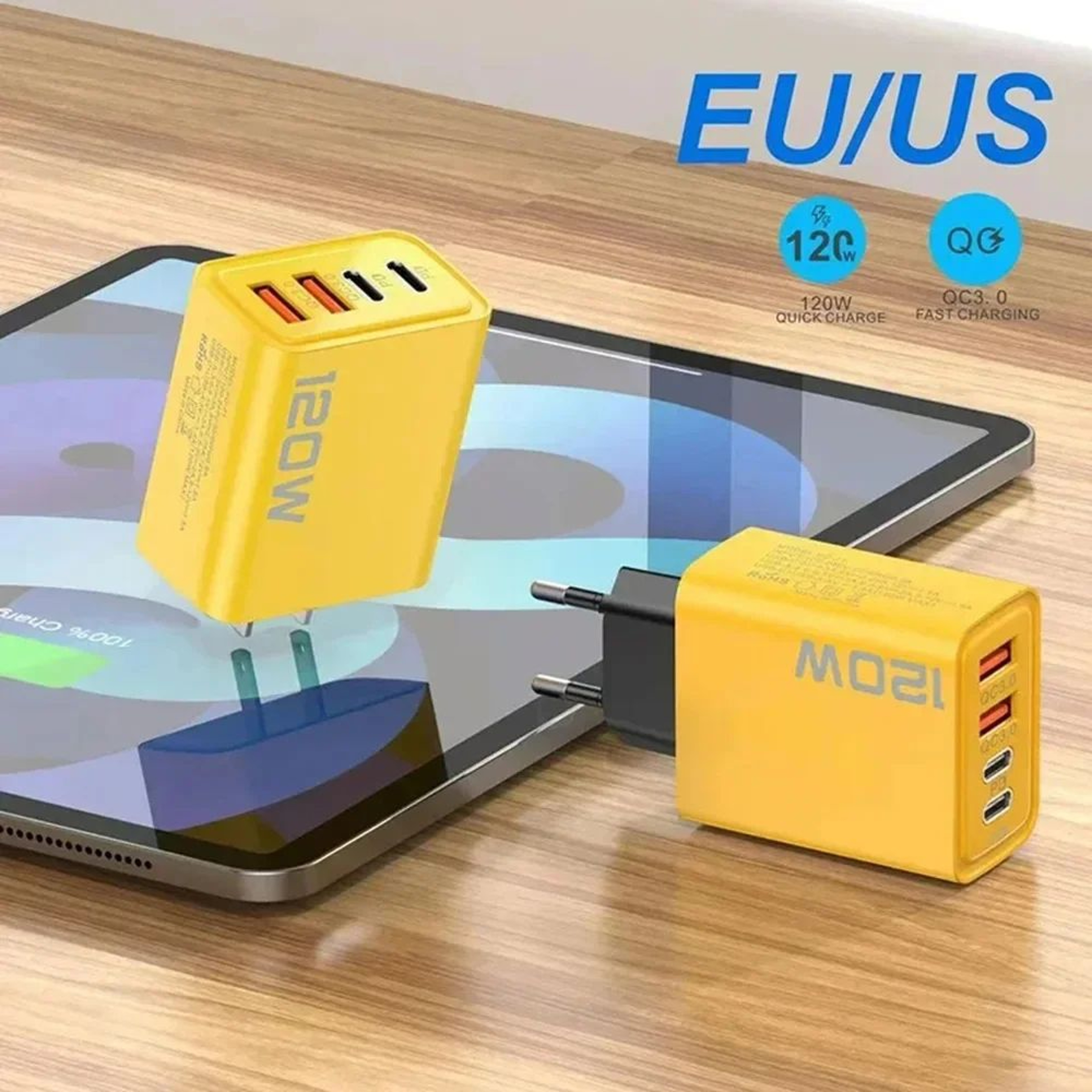 120W GaN Fast Charging USBC PD Wall Charger For IPhone Android  More 3