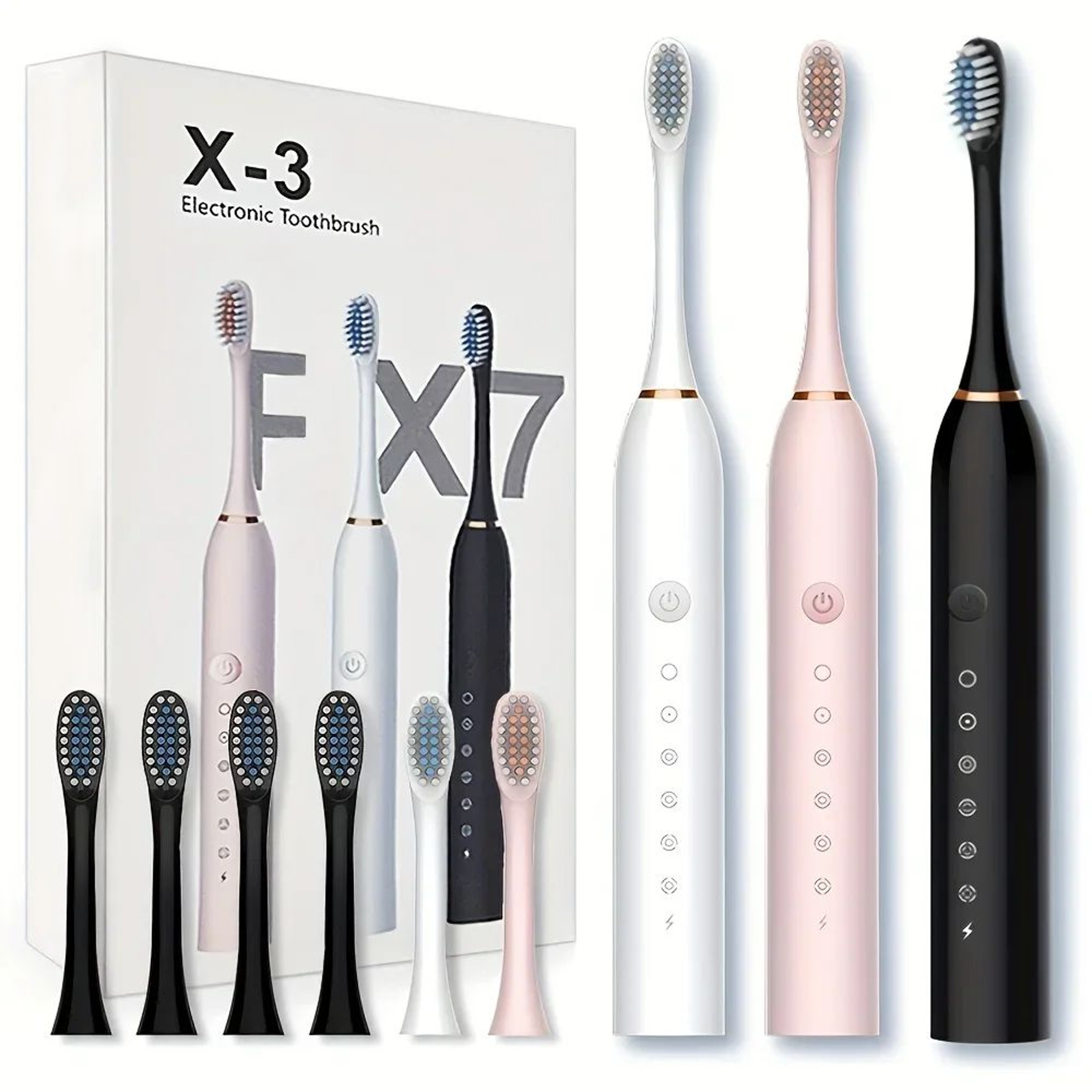 Premium Universal Rechargeable SixSpeed Automatic Electric Toothbrush  Gentle Soft Bristle Care For 1