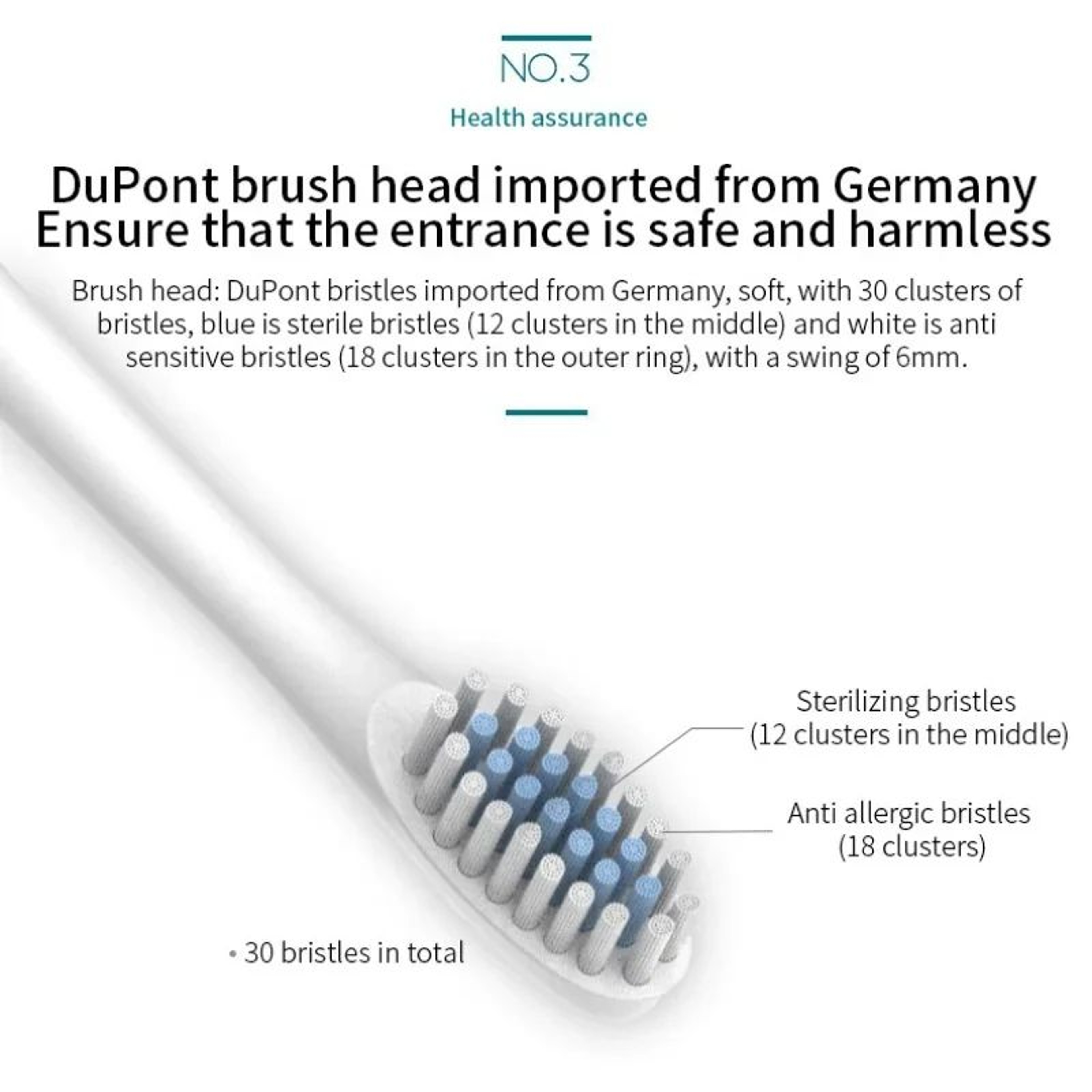 Premium Universal Rechargeable SixSpeed Automatic Electric Toothbrush  Gentle Soft Bristle Care For 4