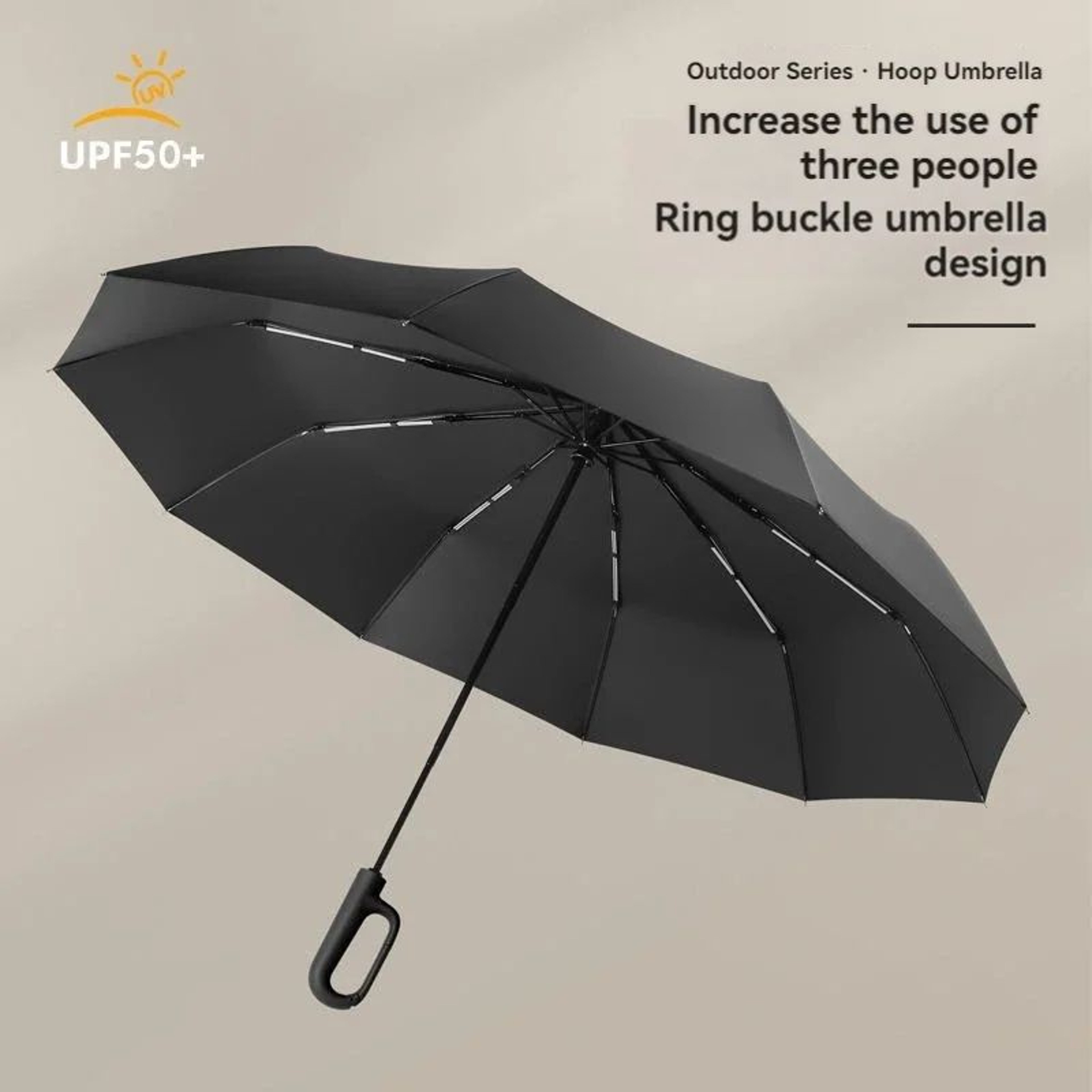 WindShield Pro 20Rib Fully Automatic Extra Large Folding Umbrella For Rain  Sun 4