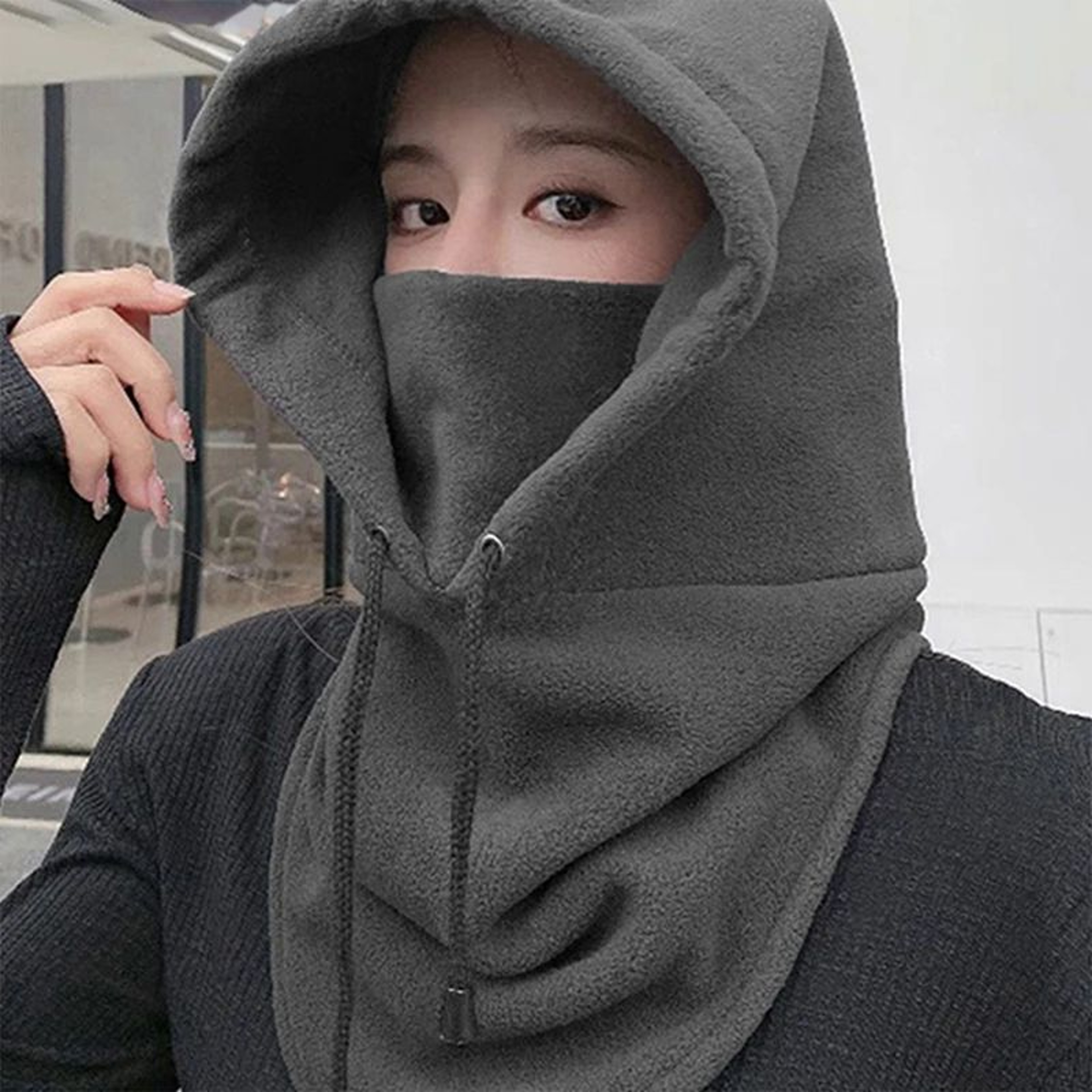 Winter Thermal Neck Warmer Fleece Balaclava  Windproof Ski  Cycling Face Mask 1