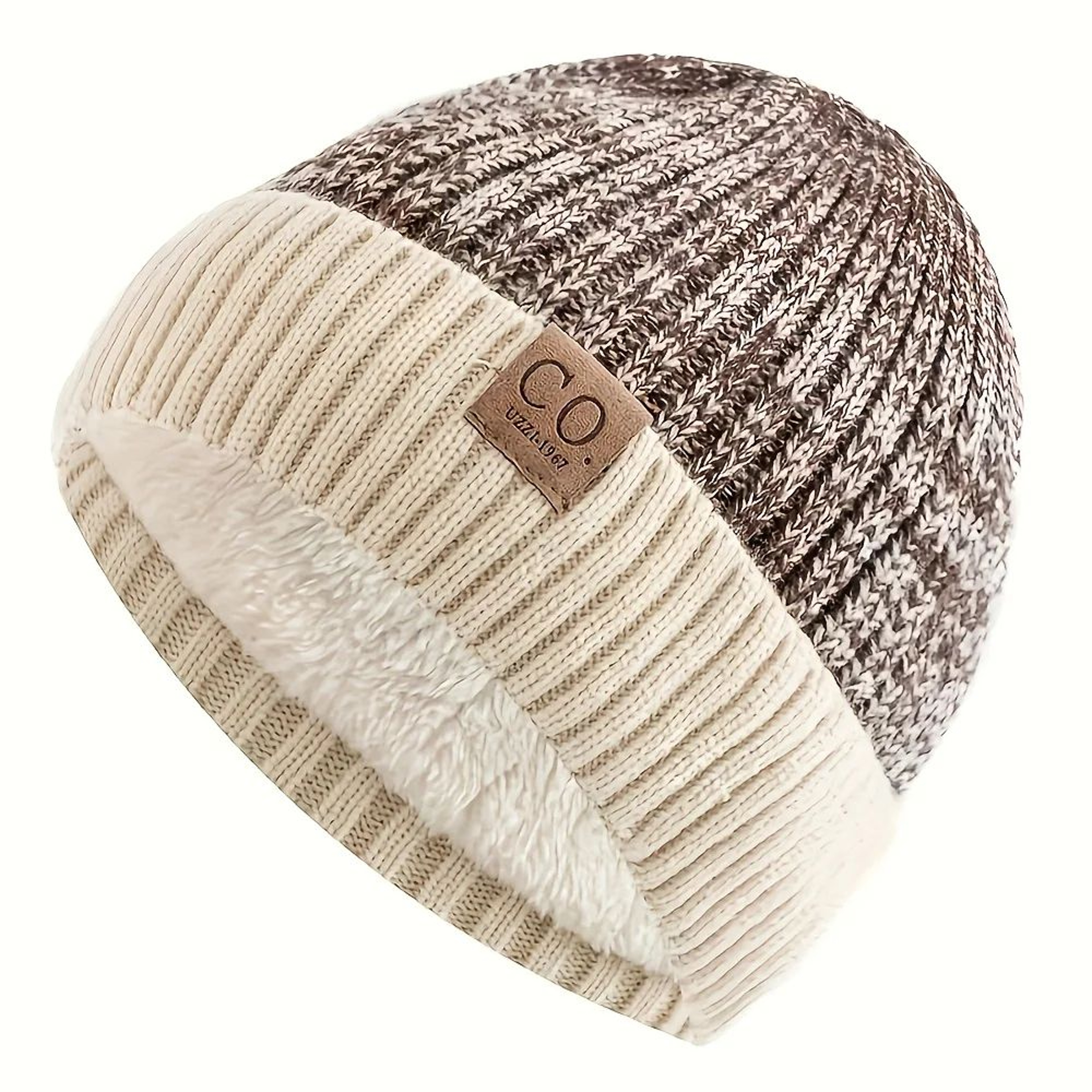 Korean Letter Knit Beanie  Thick Winter Wool Cap For A Flattering Fit 3