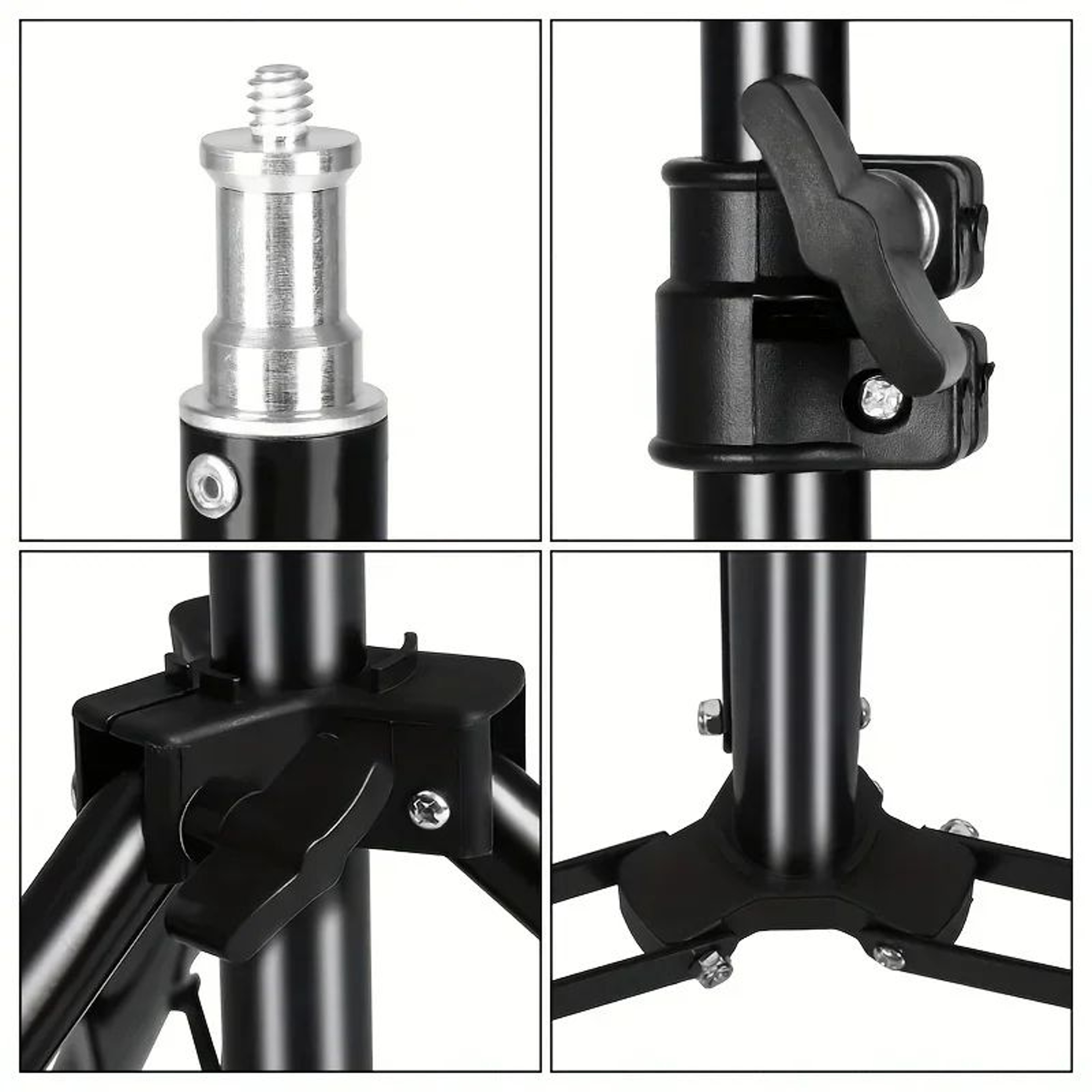 Portable Aluminum Photography Light Stand With 14 Mount 4