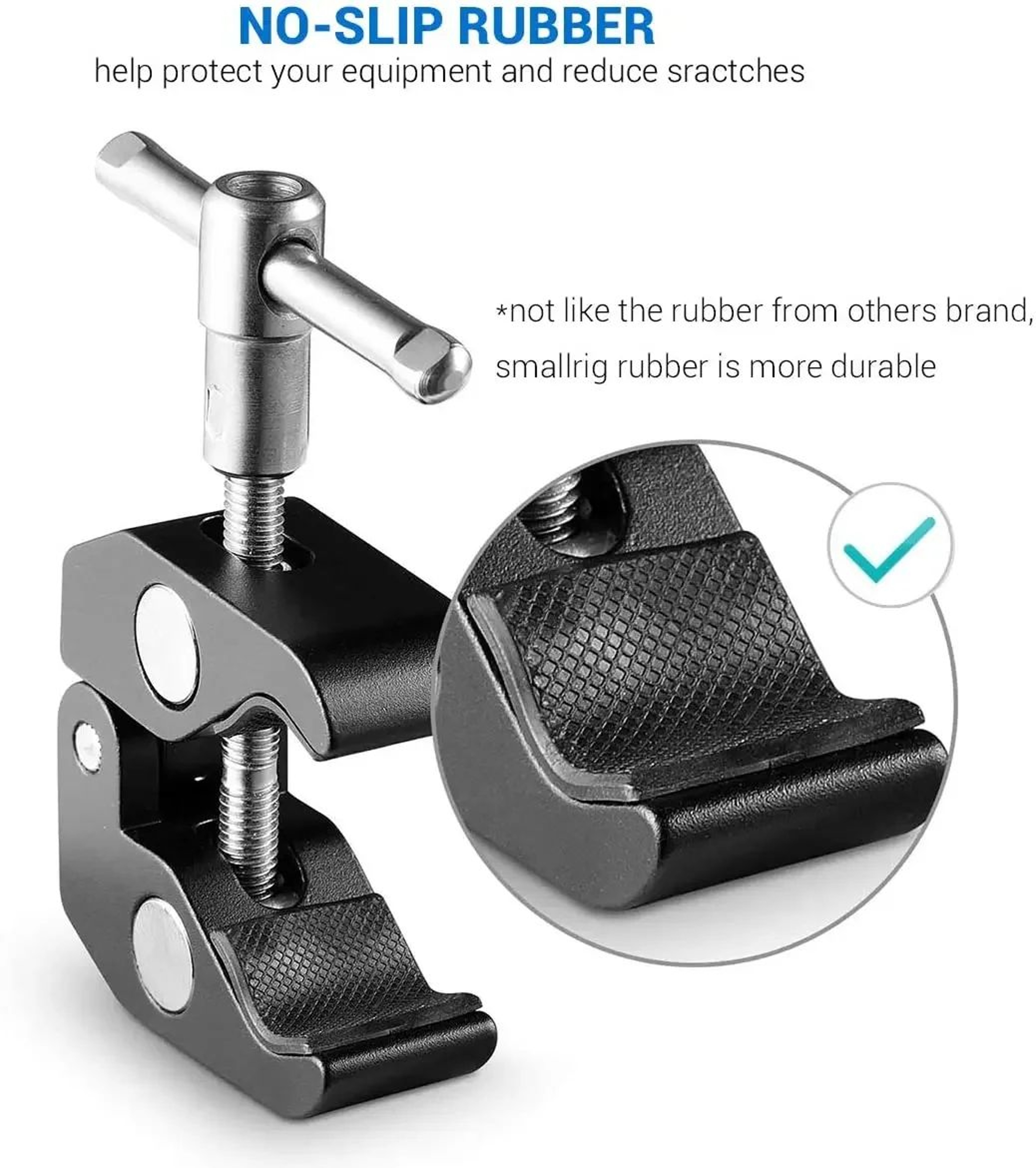 FlexMount Pro Double Ball Head Clamp  Adjustable Camera Clamp Mount With 14 Screw For Monitor LED L 4