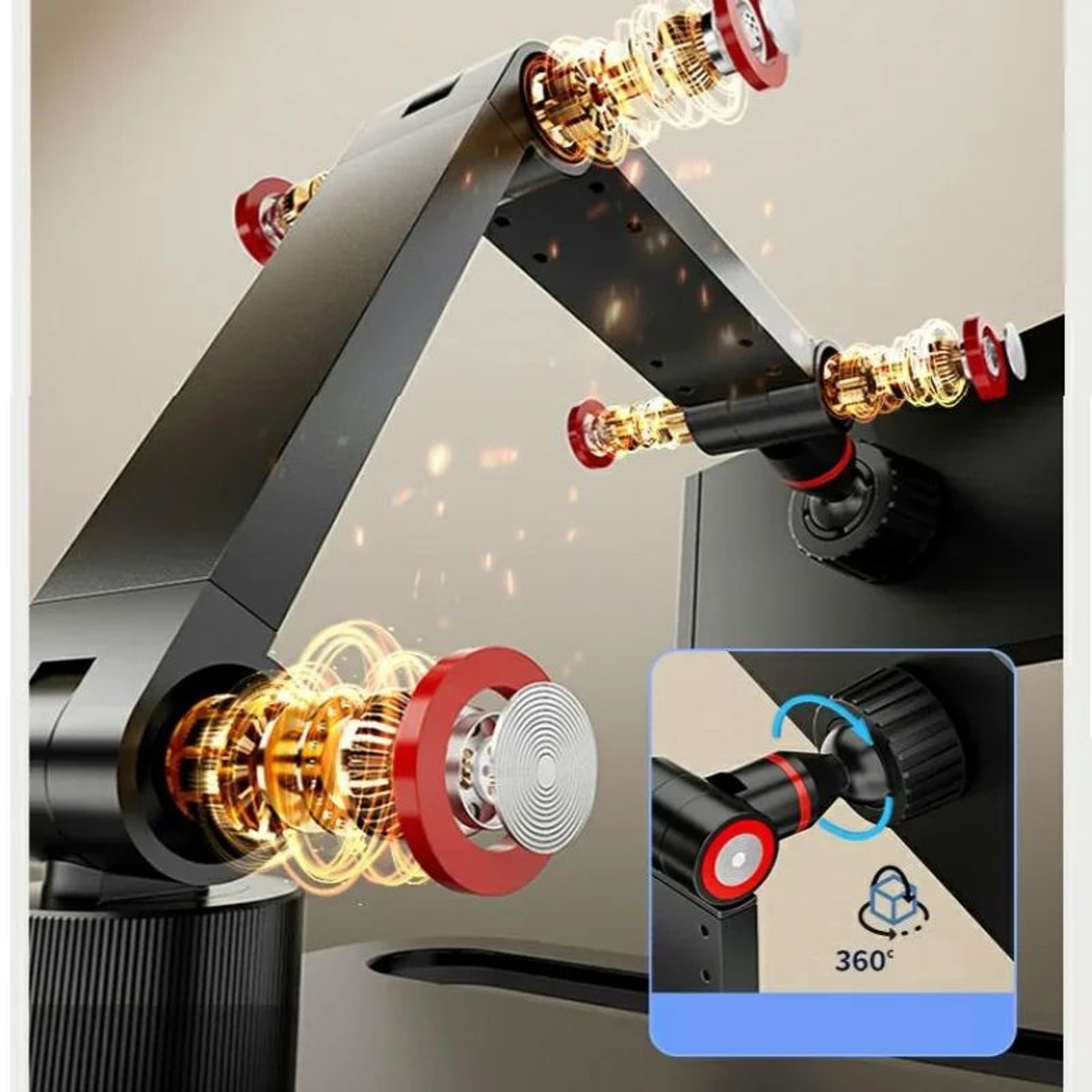 Universal Adjustable Monitor Stand With VESA Mount And Foldable Vertical Design 5