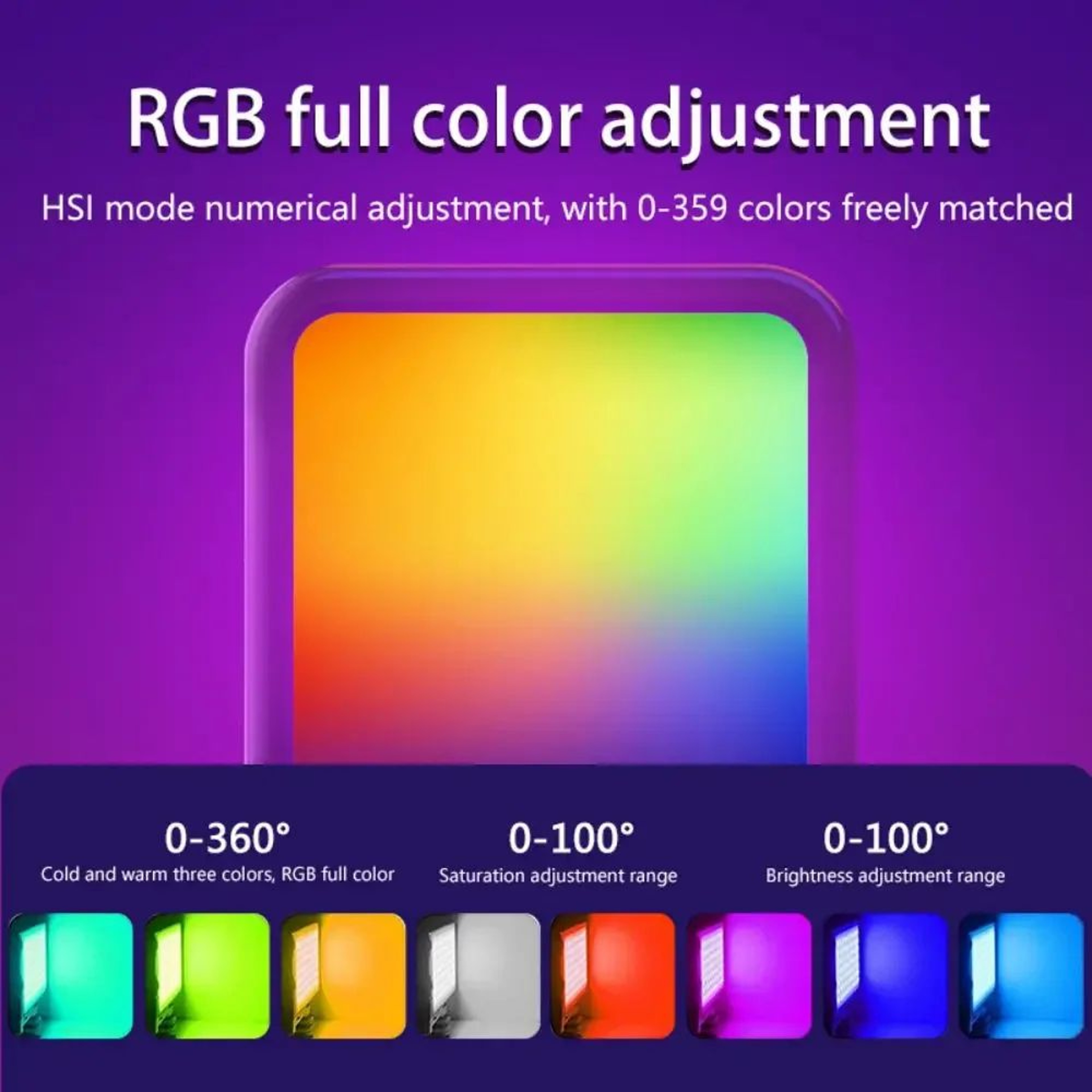 PocketGlow Mini RGB LED Fill Light For Camera And Smartphone Photography 0