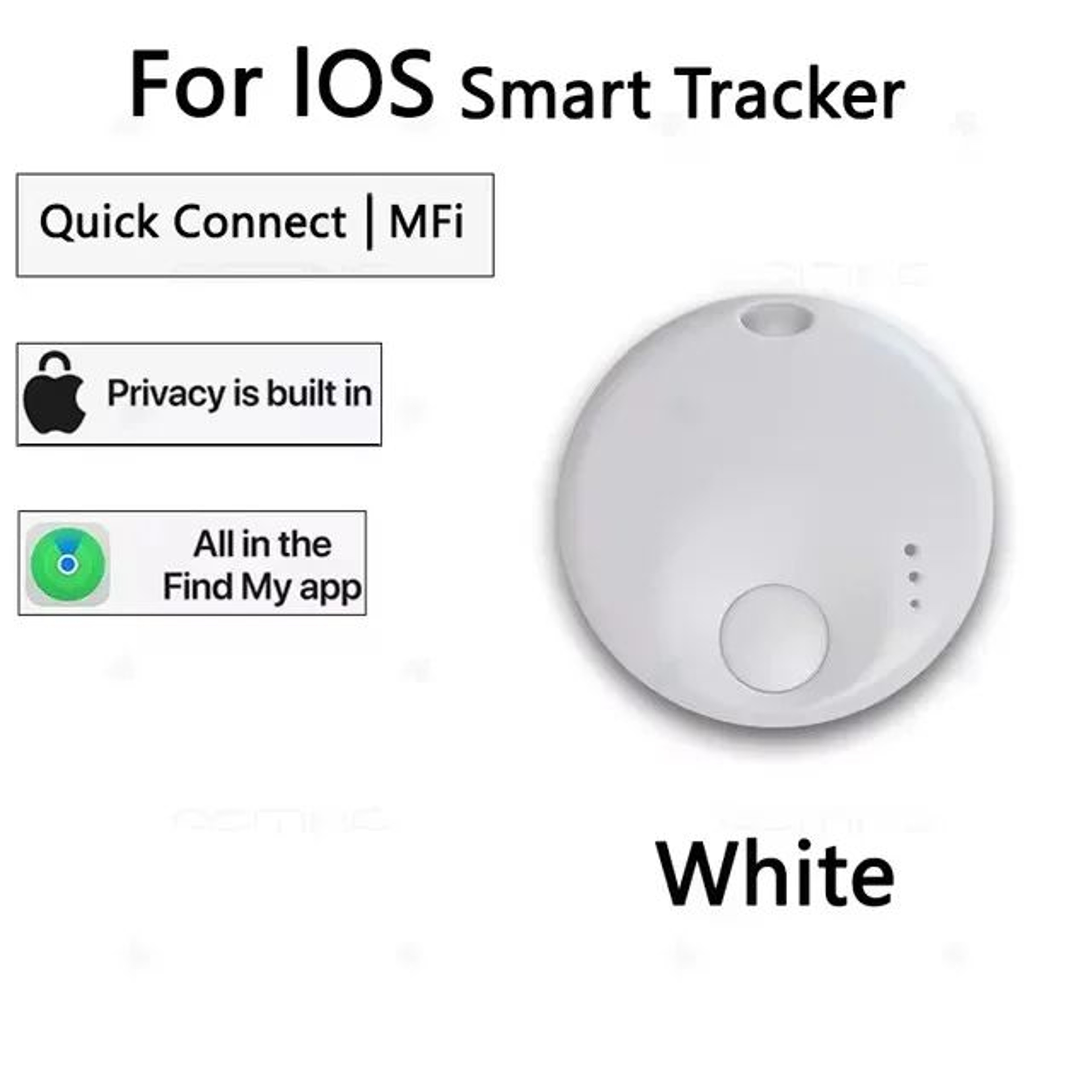 Mini Smart Bluetooth Tracker For Apple Find My  IOS Key Luggage  Backpack Locator 7