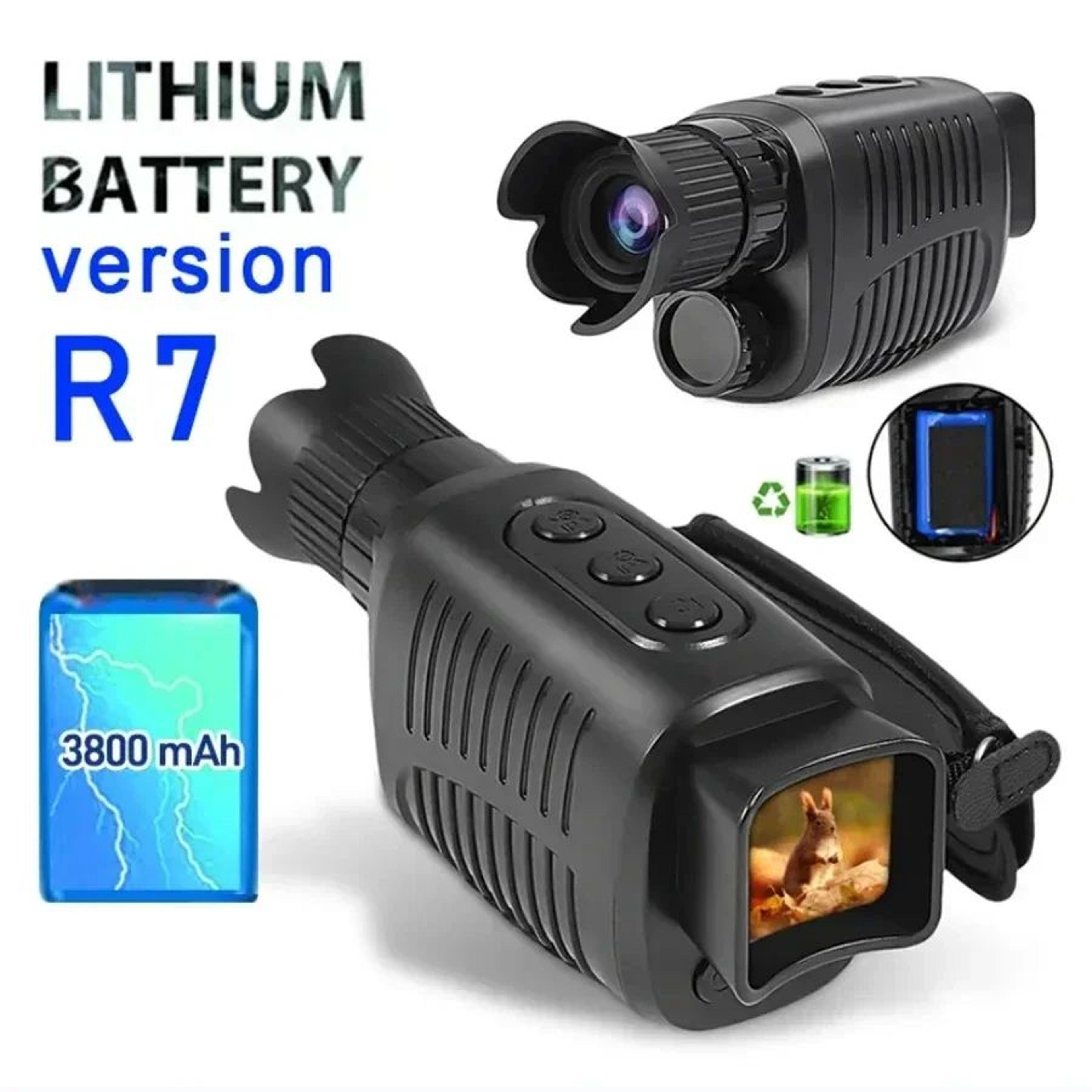 Digital Night Vision Monocular With Infrared 5X Zoom  Long Range 300M Optical Viewer 0