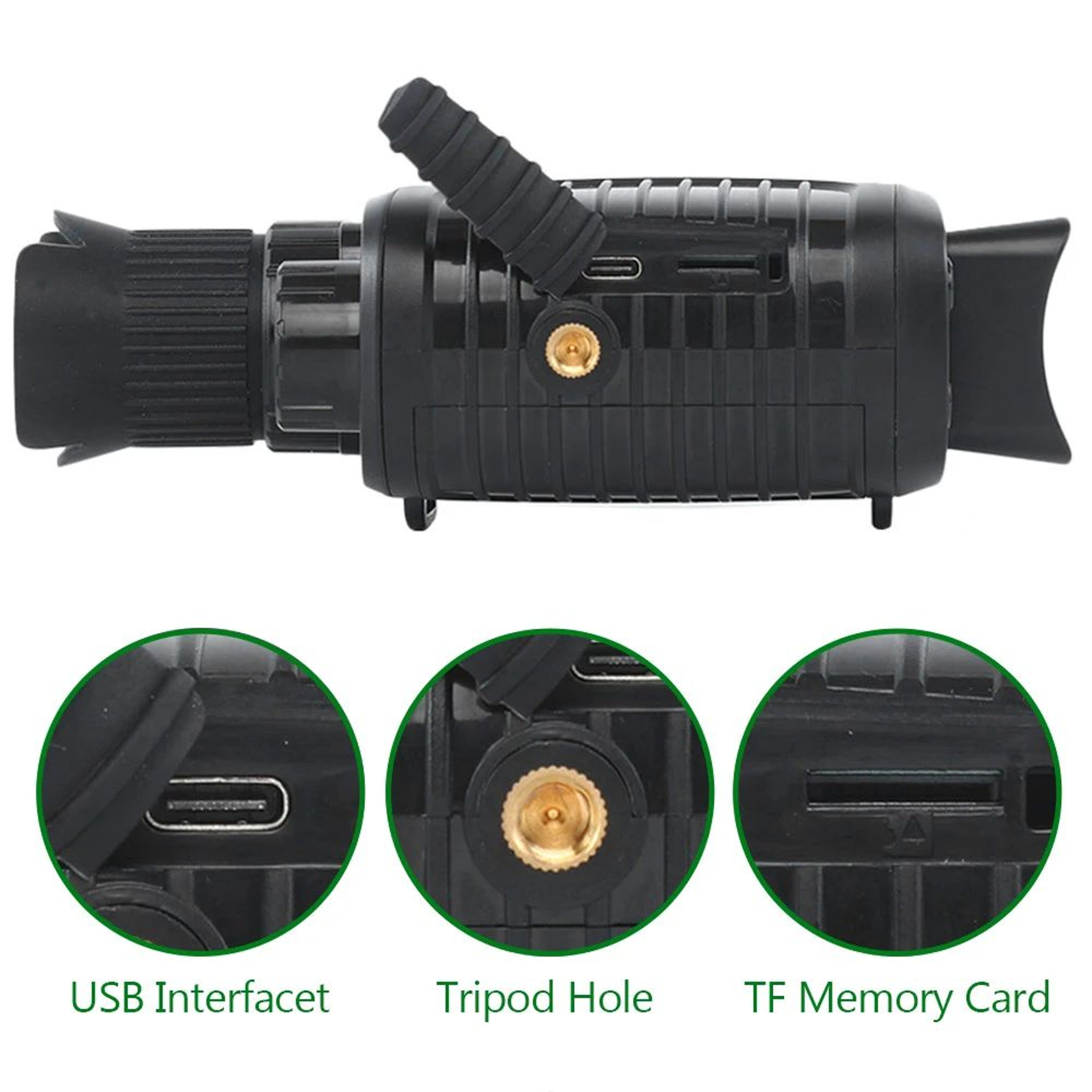 Digital Night Vision Monocular With Infrared 5X Zoom  Long Range 300M Optical Viewer 9