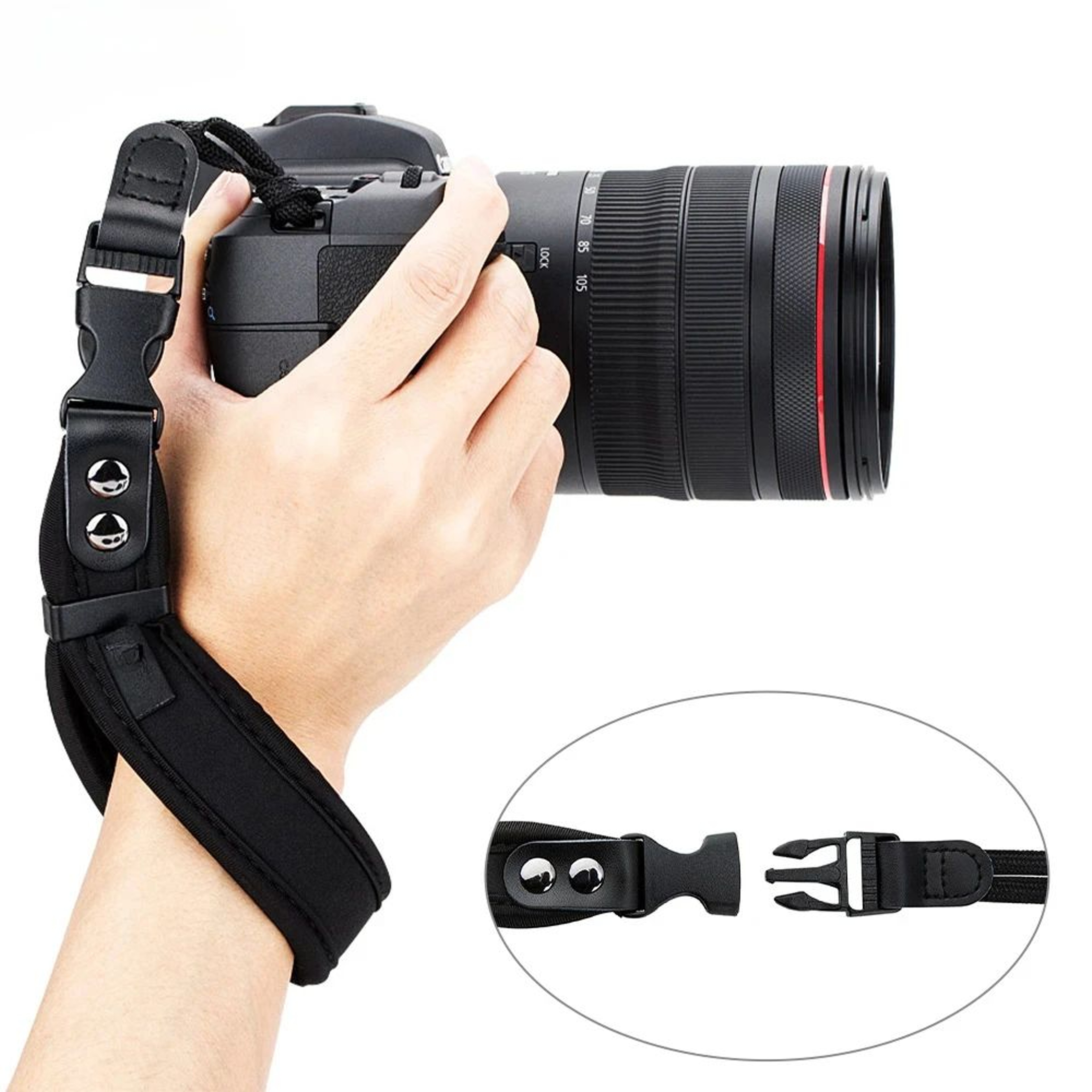 JJC Adjustable Neoprene Camera Wrist Strap For DSLR  Mirrorless Cameras 4